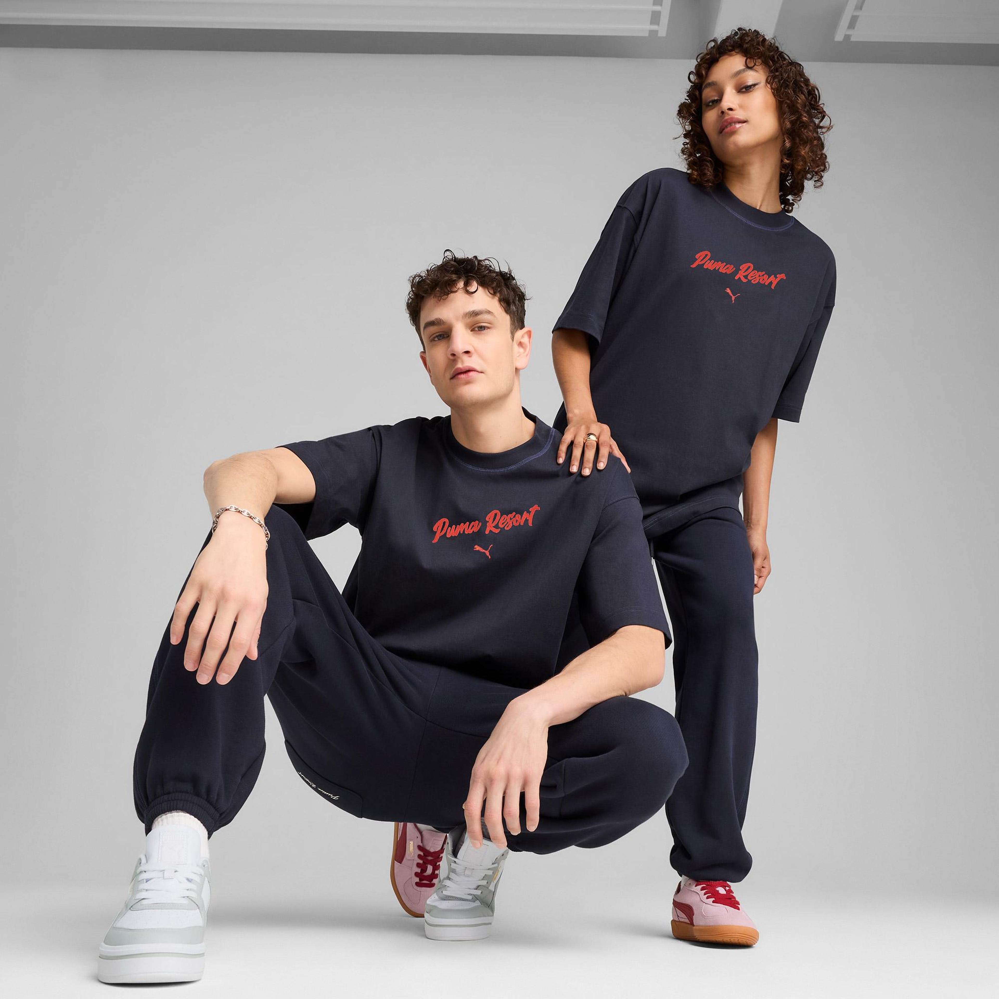 Puma Premium Ess Graphic Erkek Lacivert T-Shirt