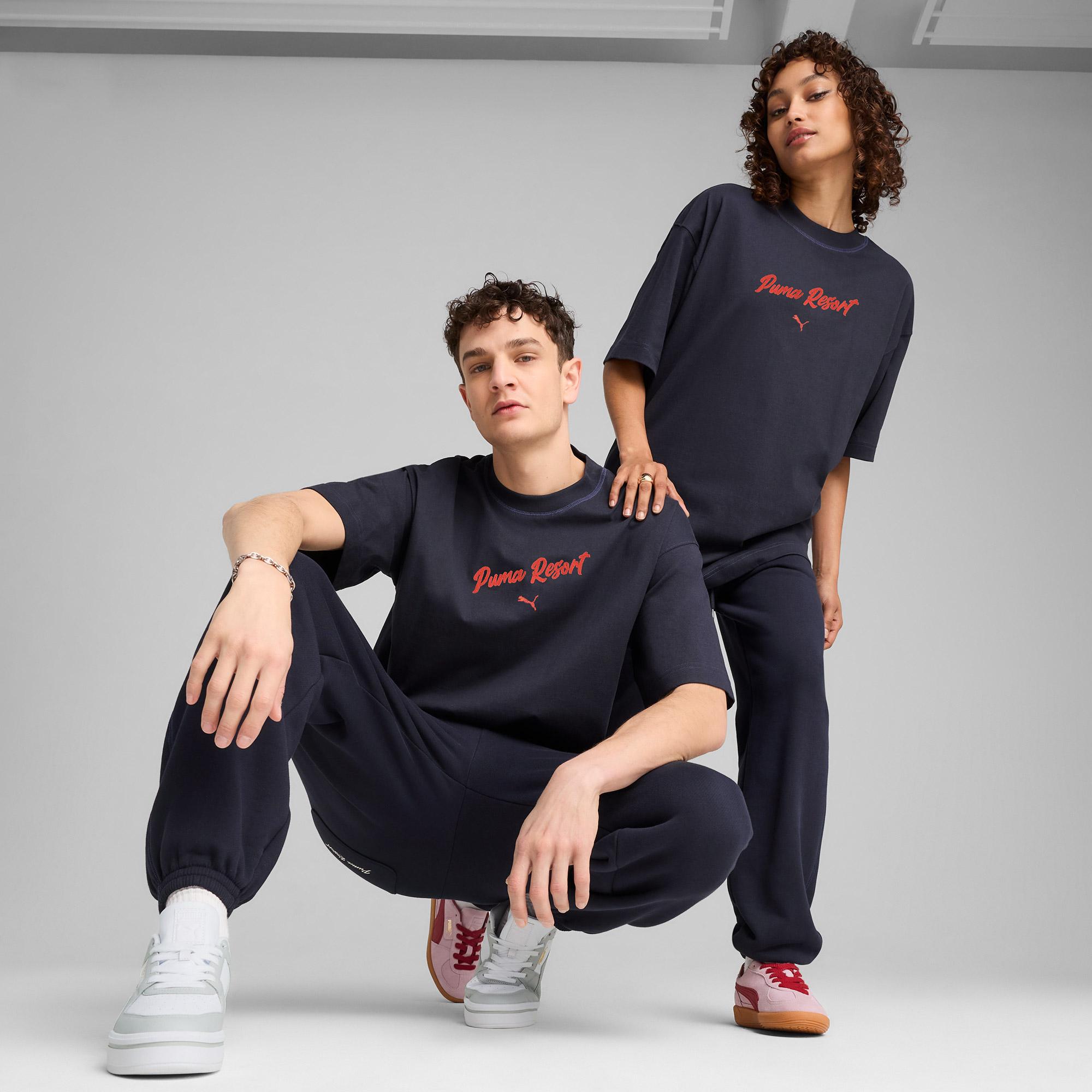 Puma Premium Ess Graphic Erkek Lacivert T-Shirt