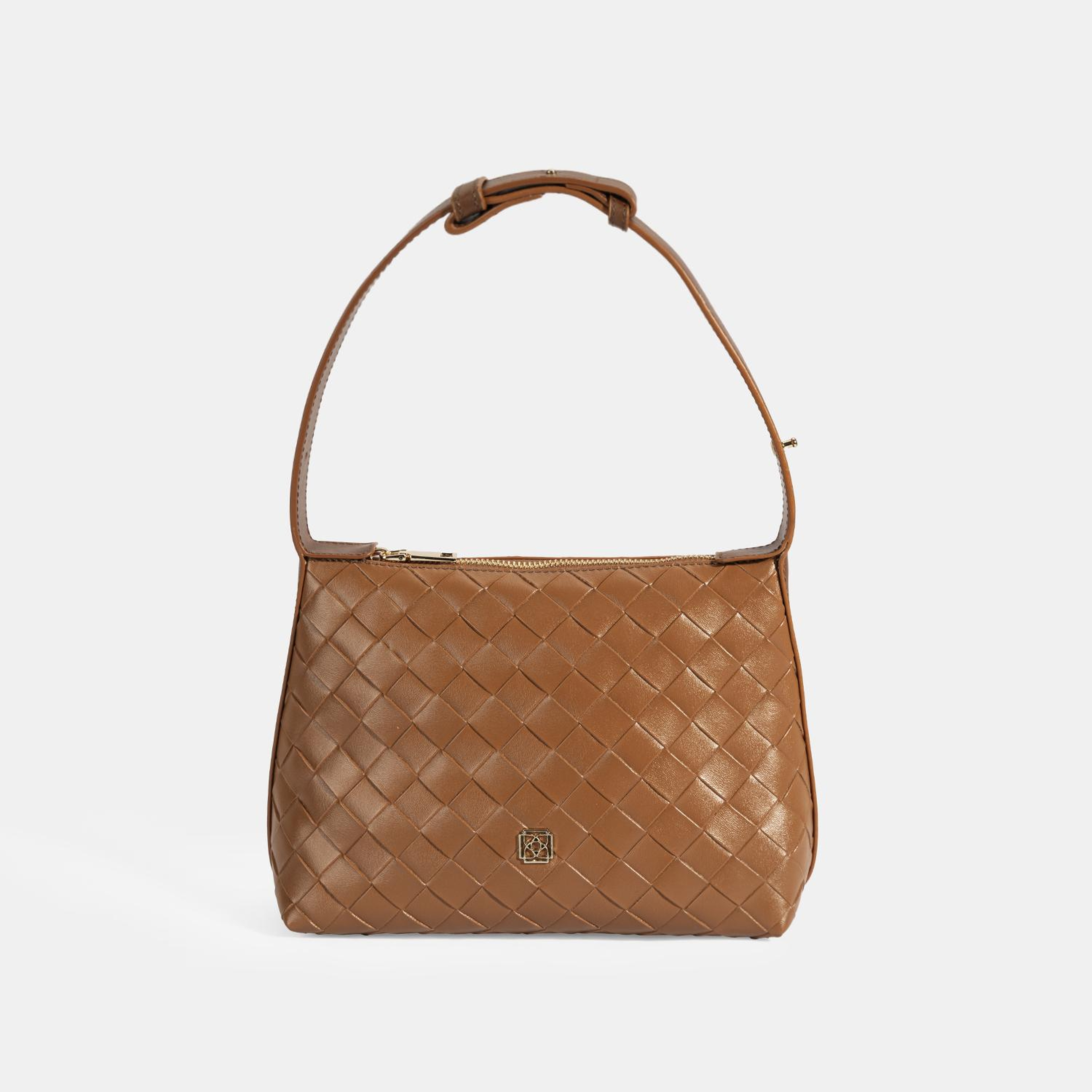 Kadın Taba Örgü Baskılı El Çantası