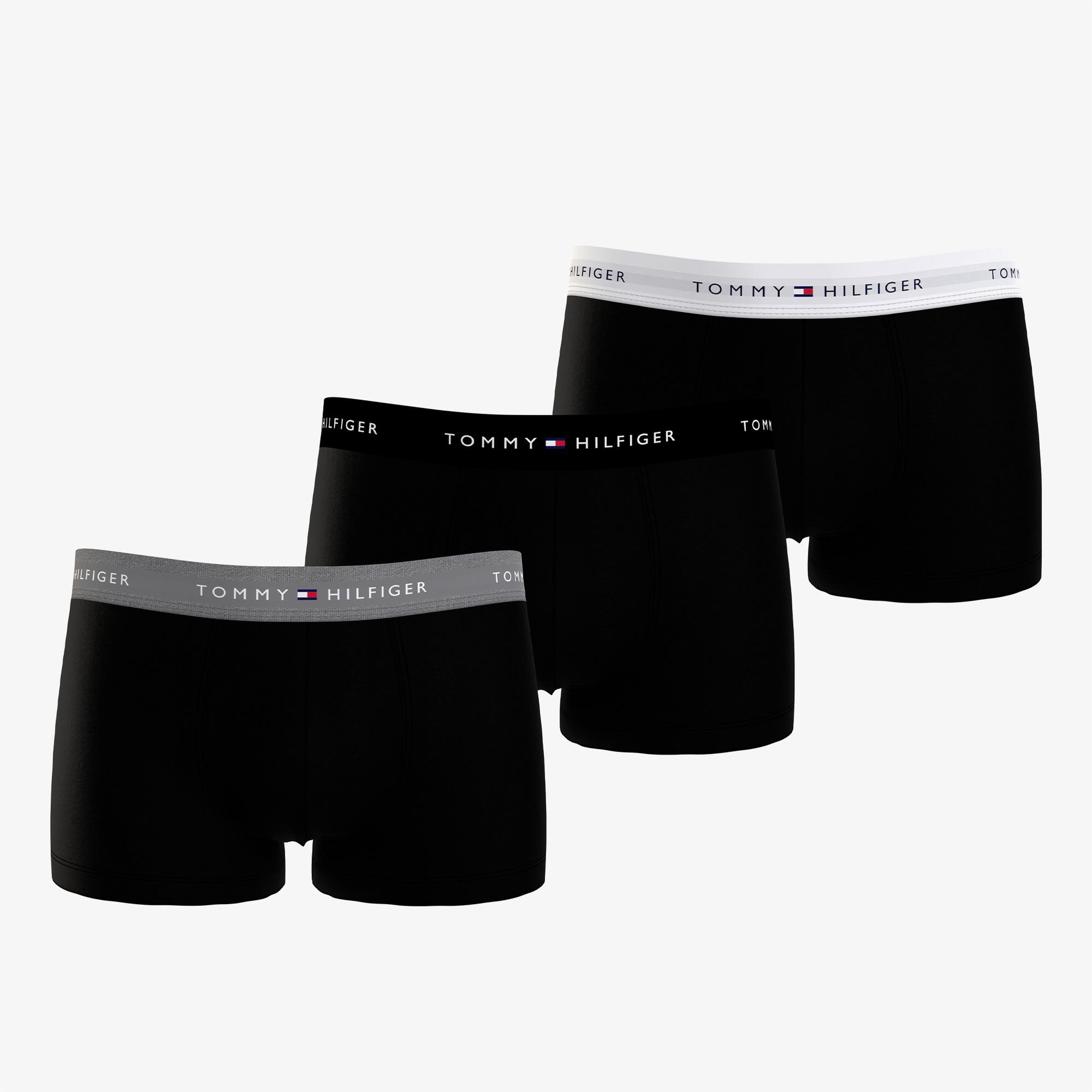 Tommy Hilfiger 3'lü Trunk Erkek Siyah Boxer