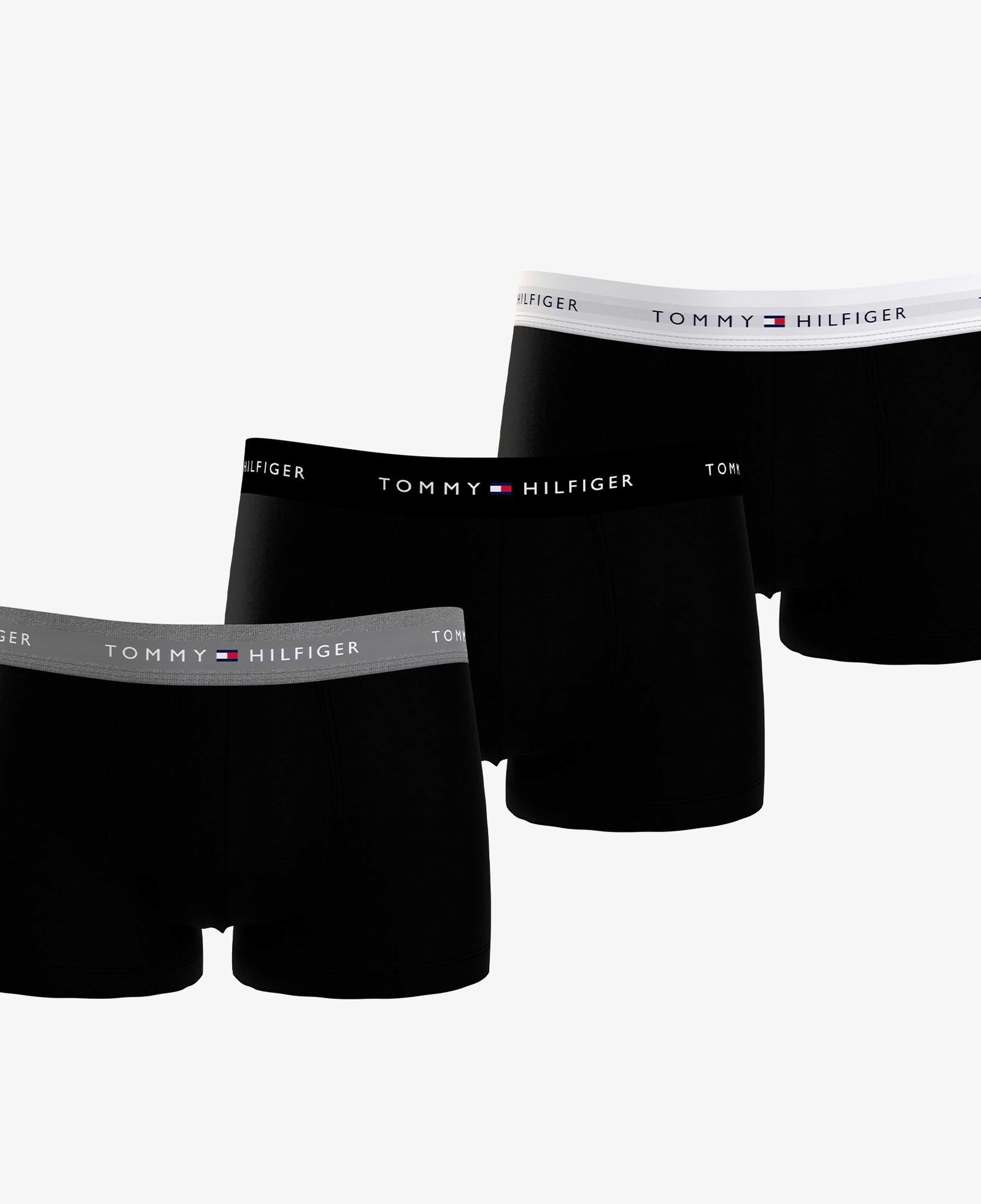 Tommy Hilfiger 3'lü Trunk Erkek Siyah Boxer