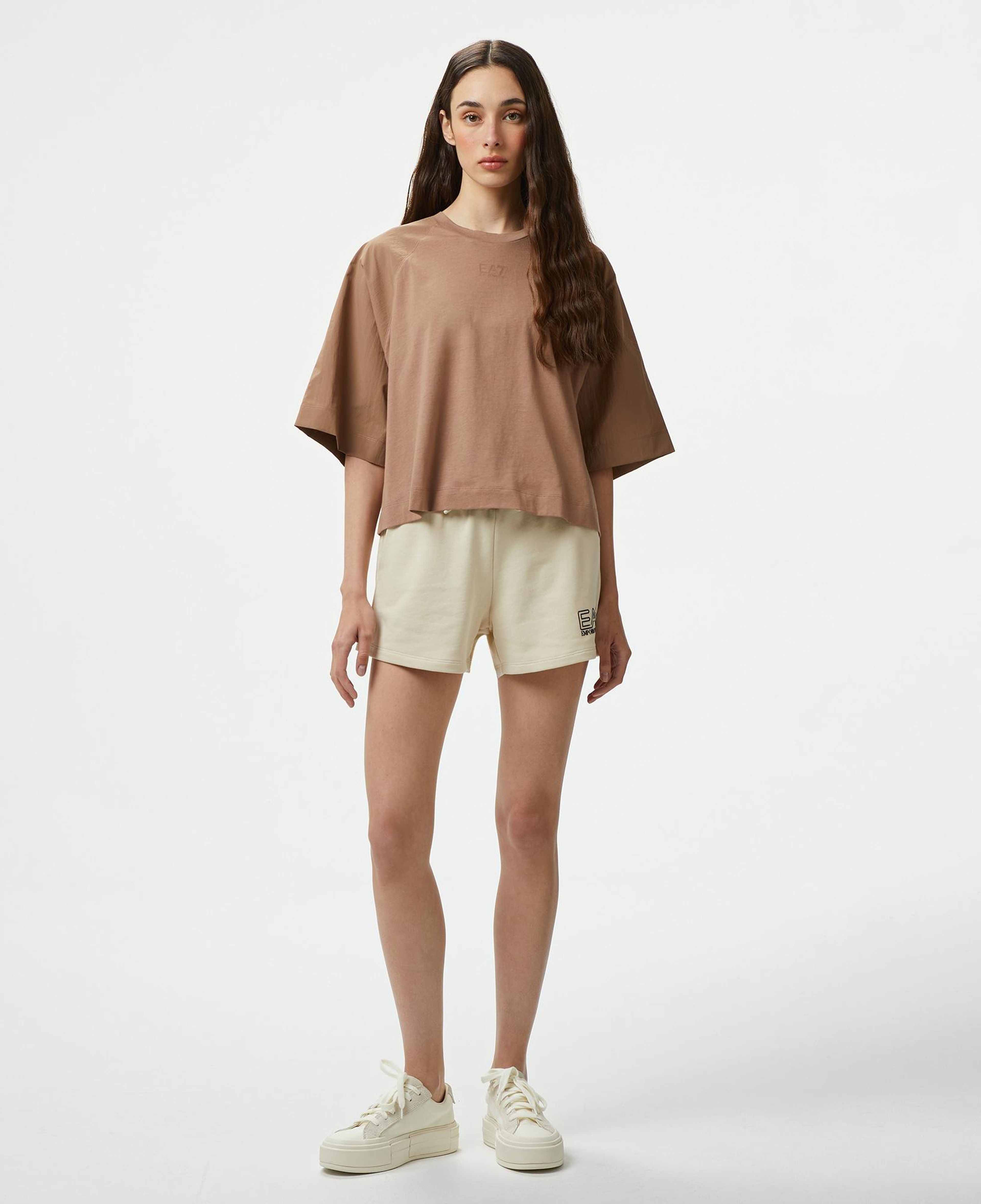 Emporio Armani Contemporary Kadın Kahverengi T-Shirt