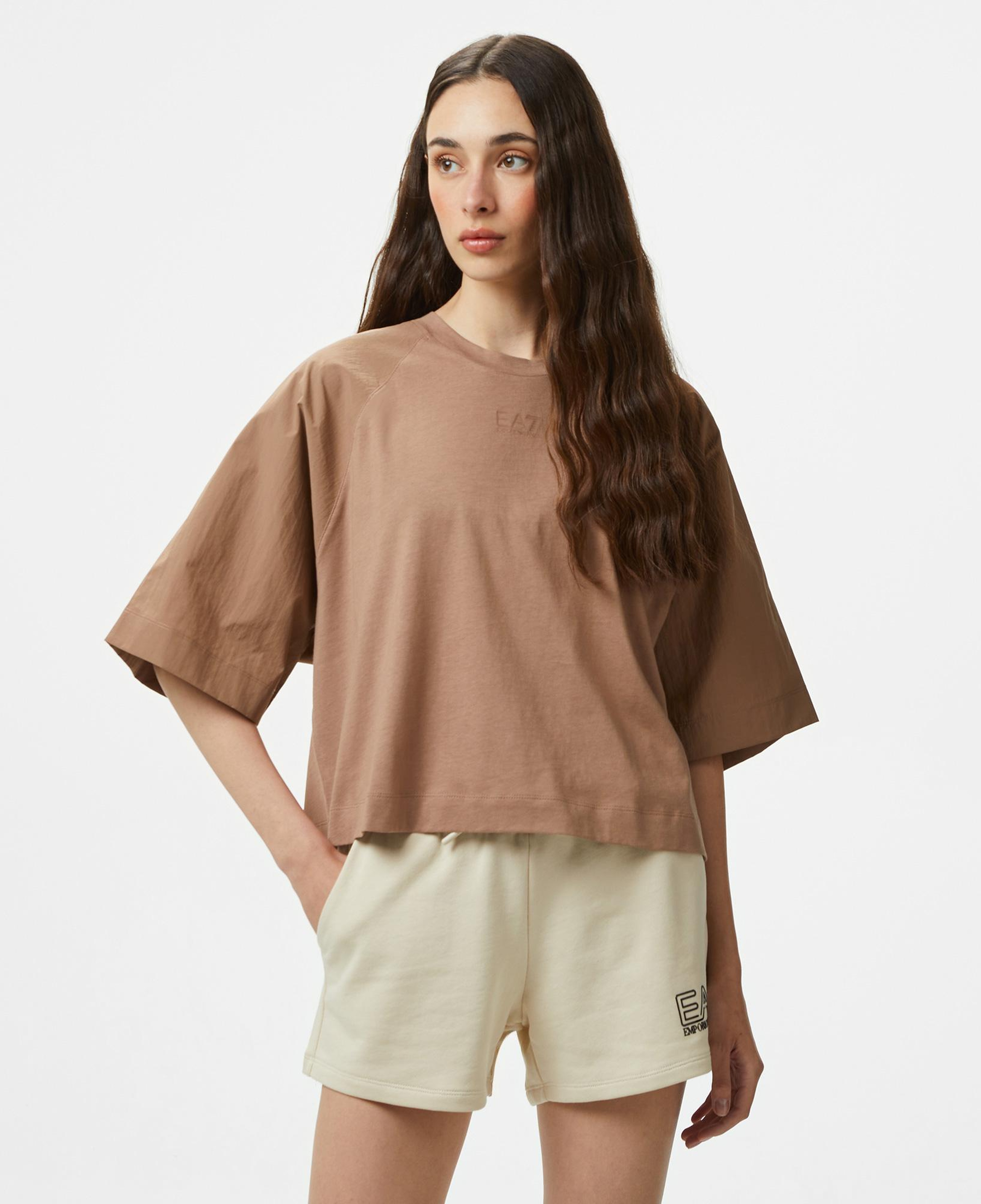 Emporio Armani Contemporary Kadın Kahverengi T-Shirt