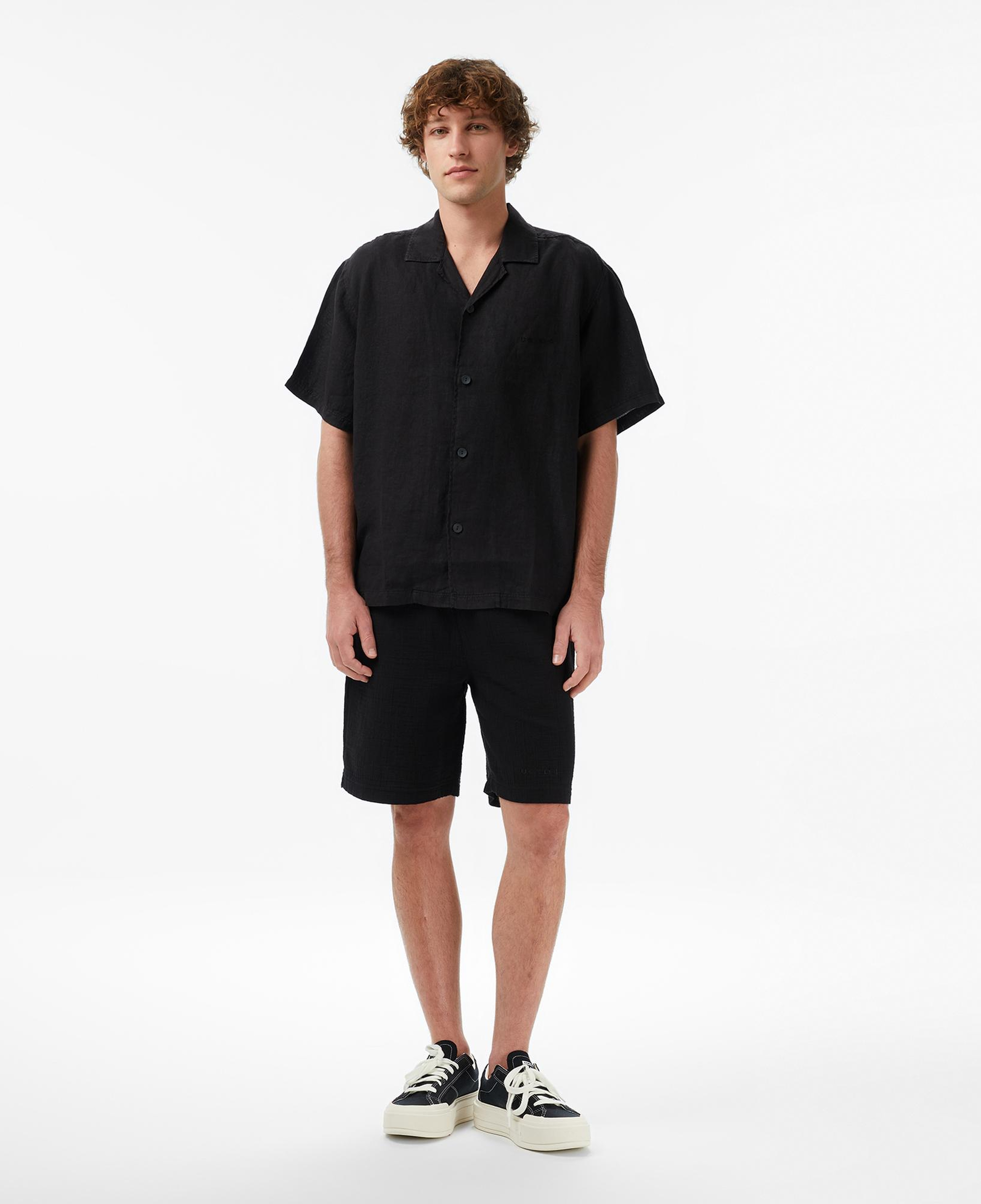 UNITED4 Regular Fit Erkek Siyah Gömlek