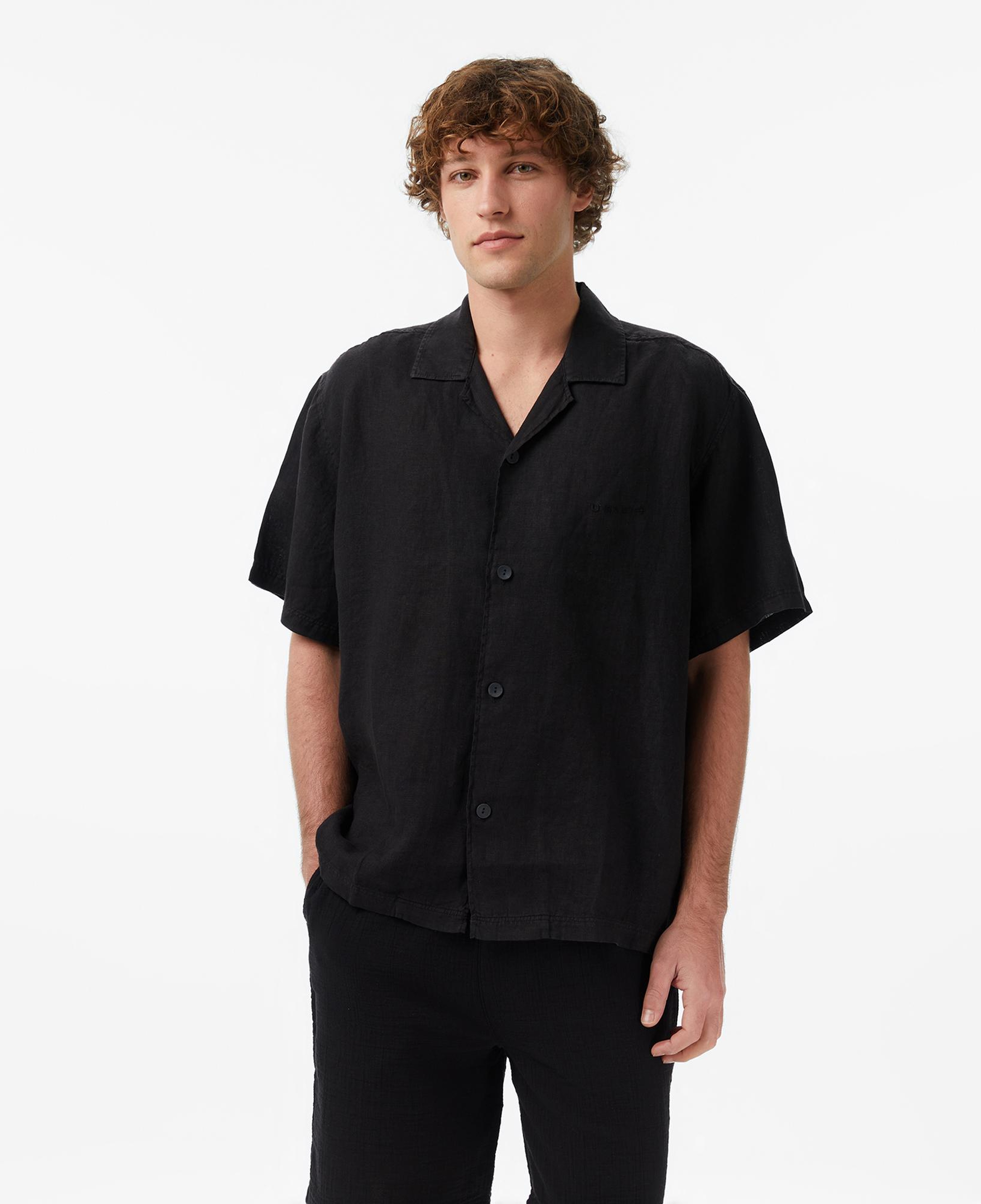 UNITED4 Regular Fit Erkek Siyah Gömlek