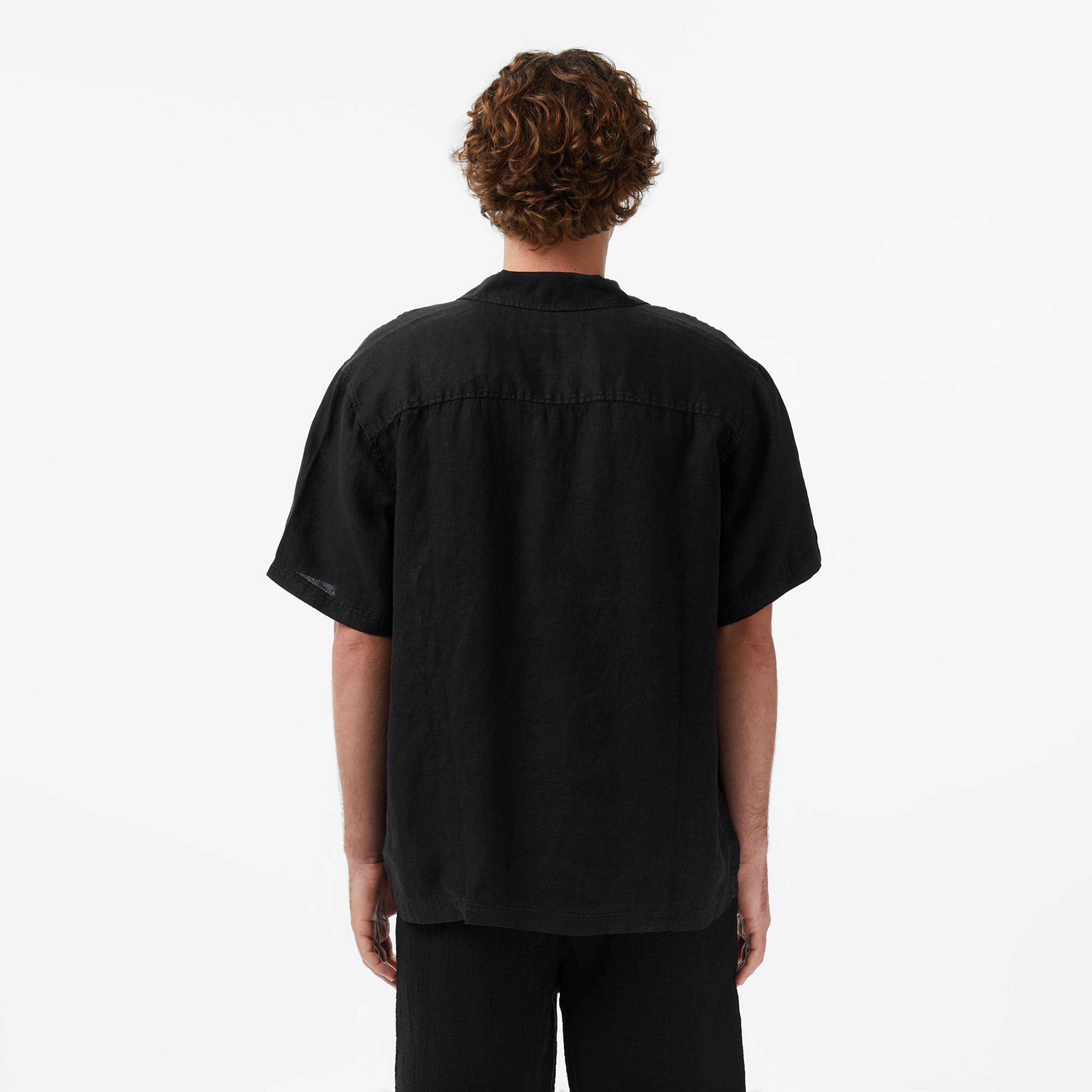 UNITED4 Regular Fit Erkek Siyah Gömlek