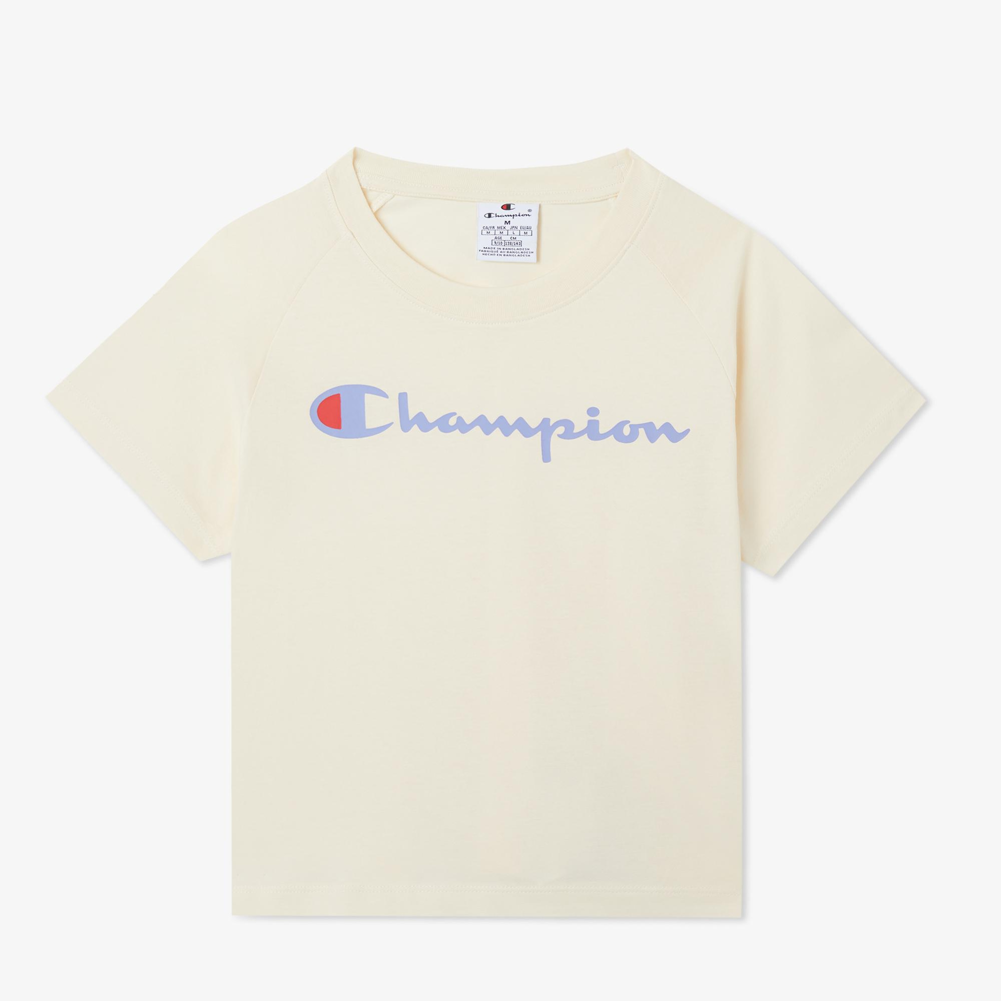 Champion Icon Çocuk Bej/Mor Şort Takım