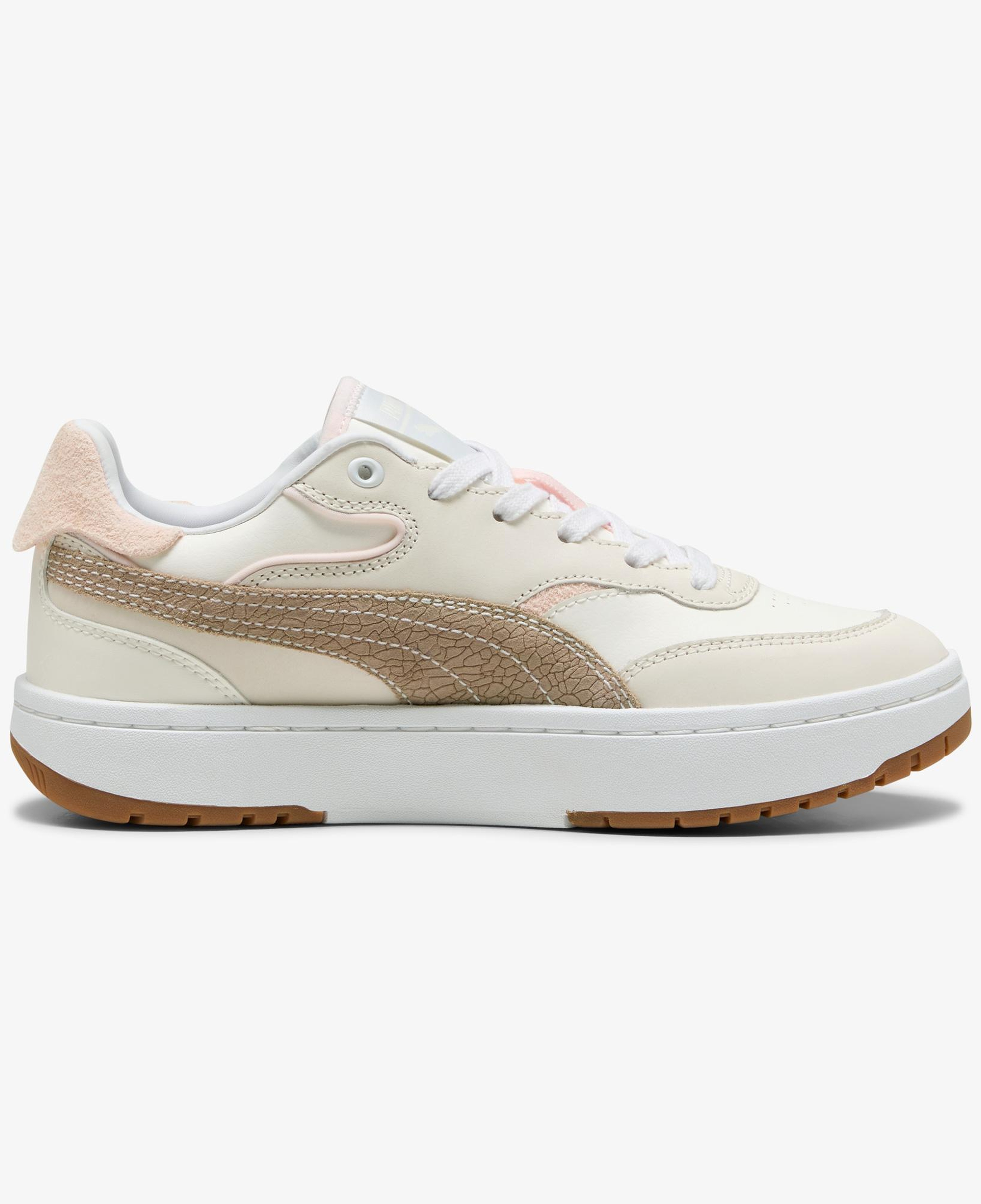 Puma Cali Sylva Elevated Kadın Krem Spor Ayakkabı