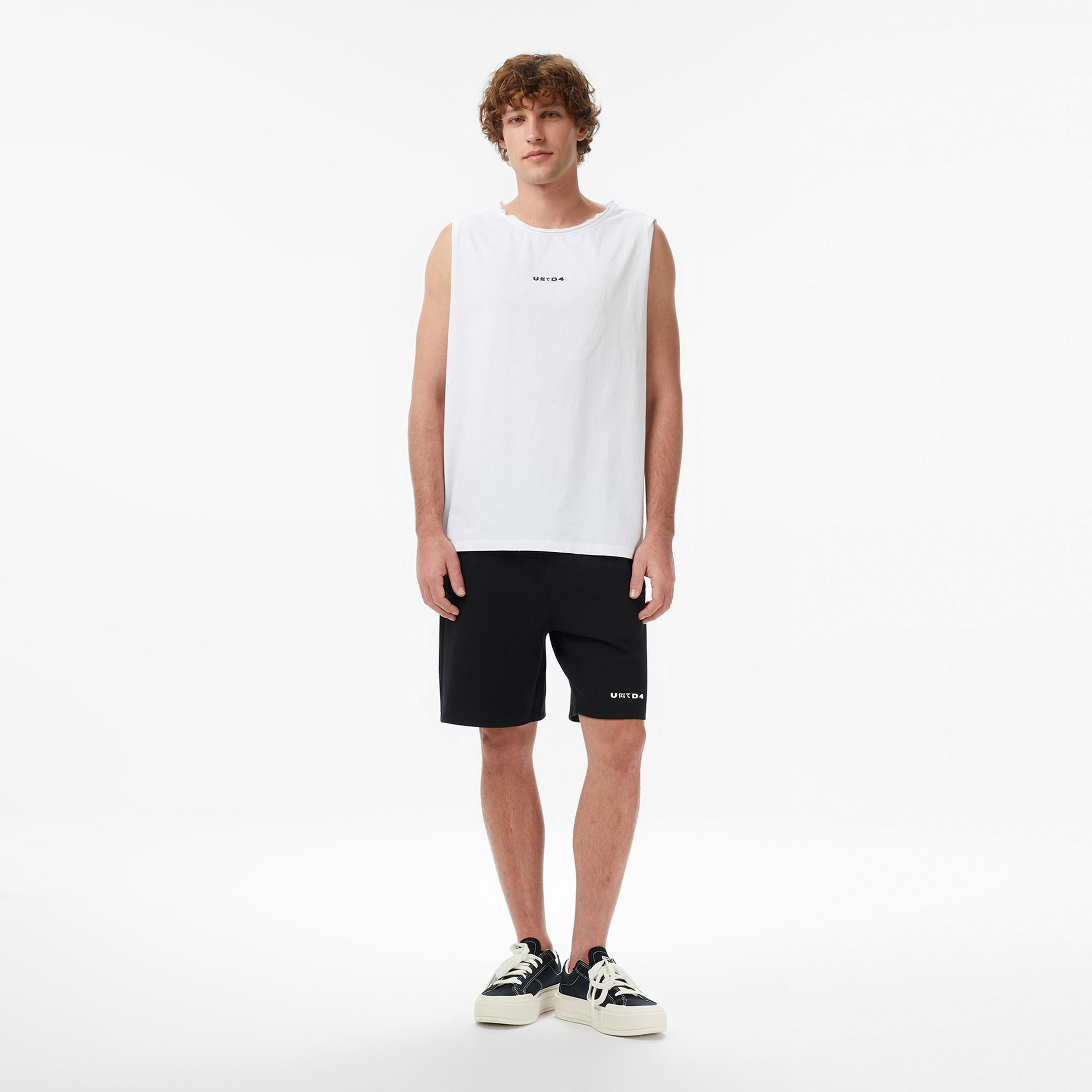 UNITED4 Regular Fit Erkek Beyaz T-Shirt