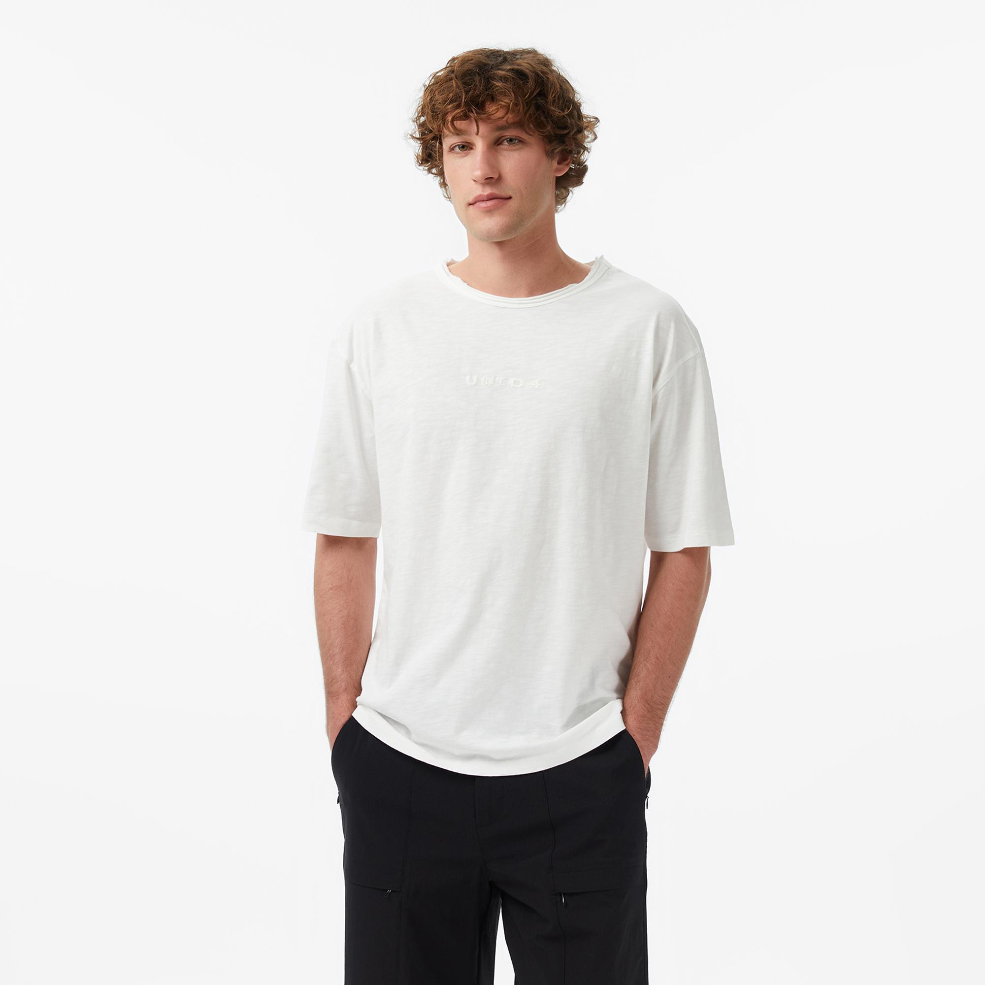 UNITED4 Regular Fit Erkek Bej T-Shirt