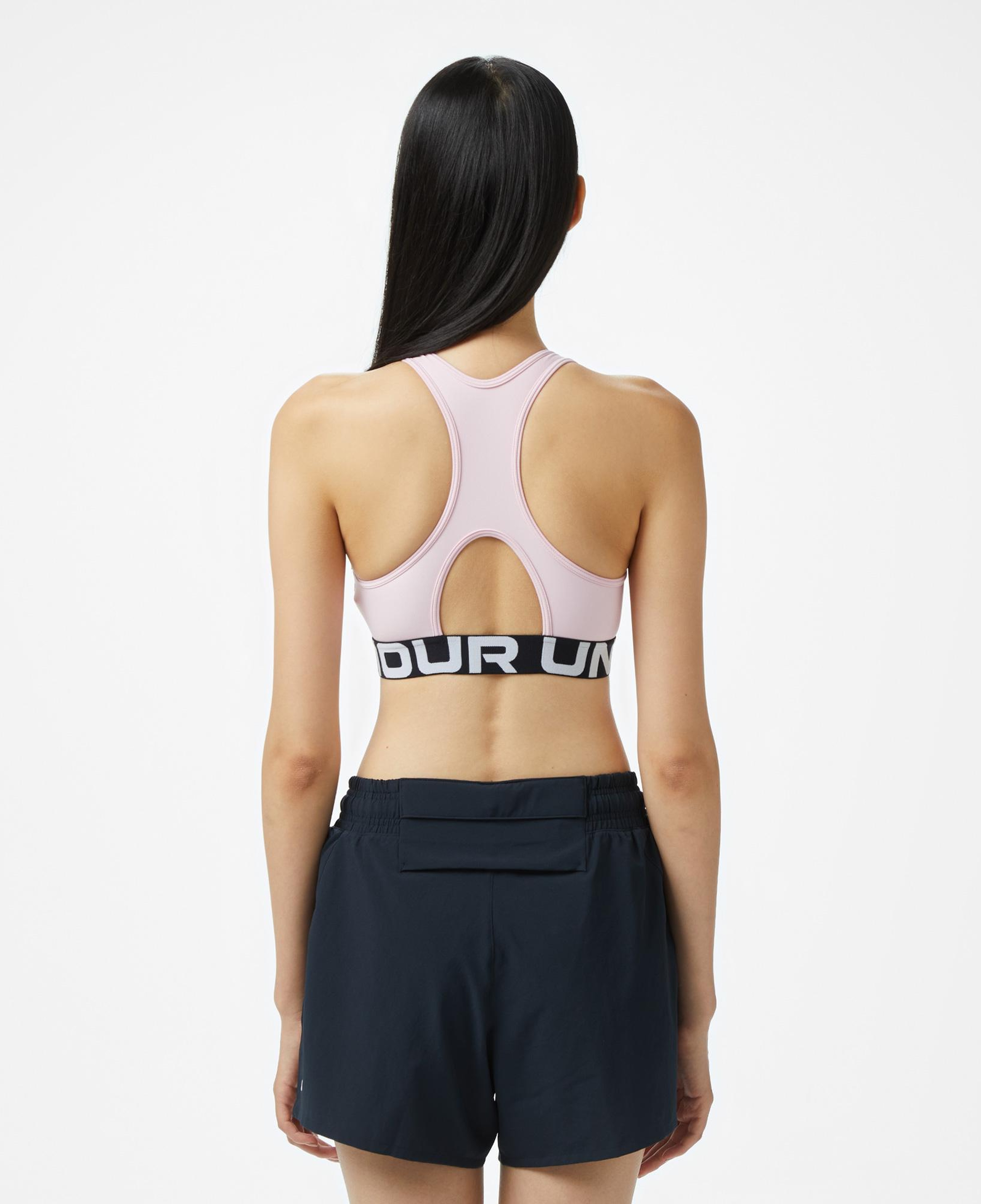 Under Armour Hg Mid nded Kadın Pembe Antrenman Bra