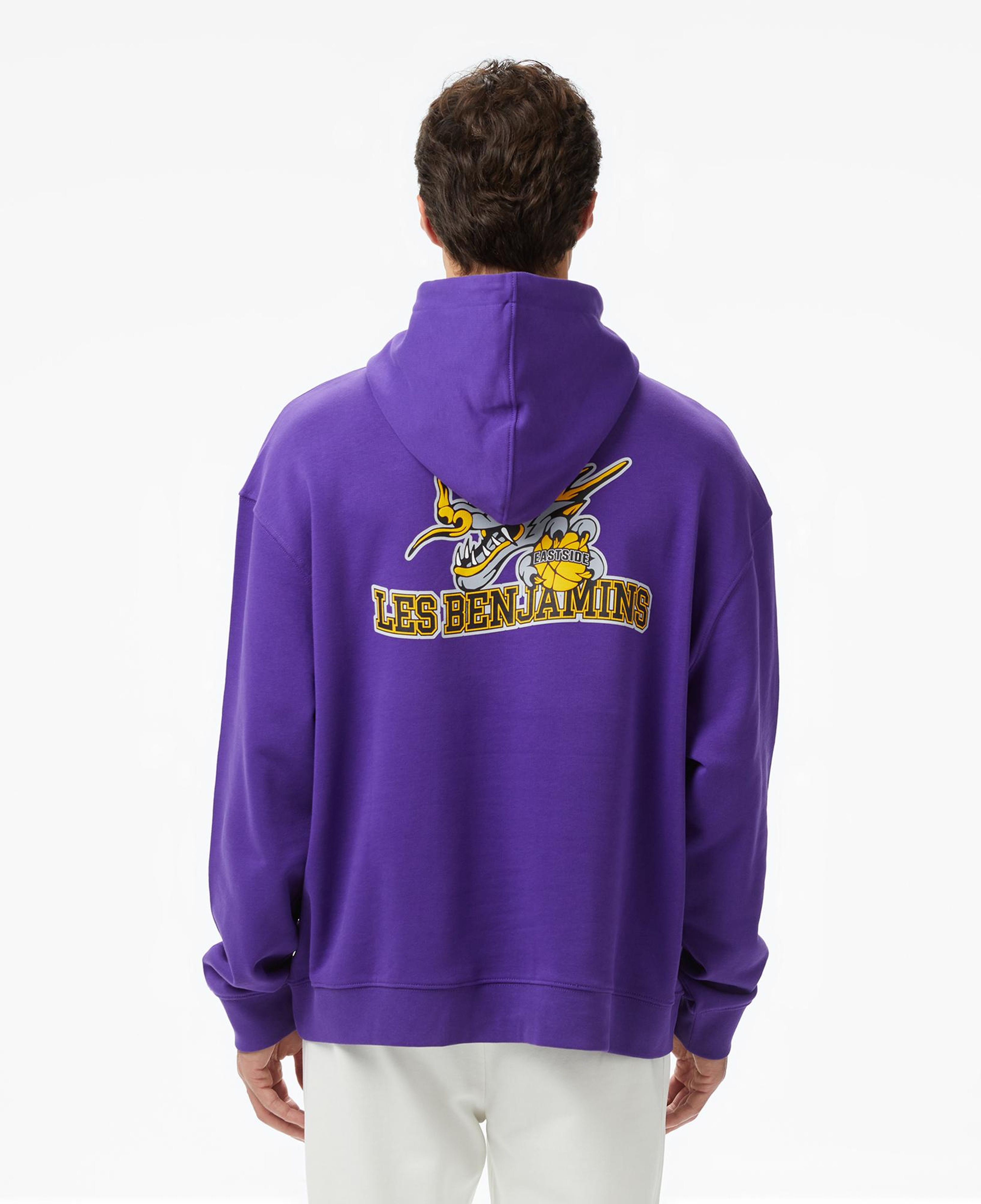 Les Benjamins Essentials 703 Erkek Mor Sweatshirt