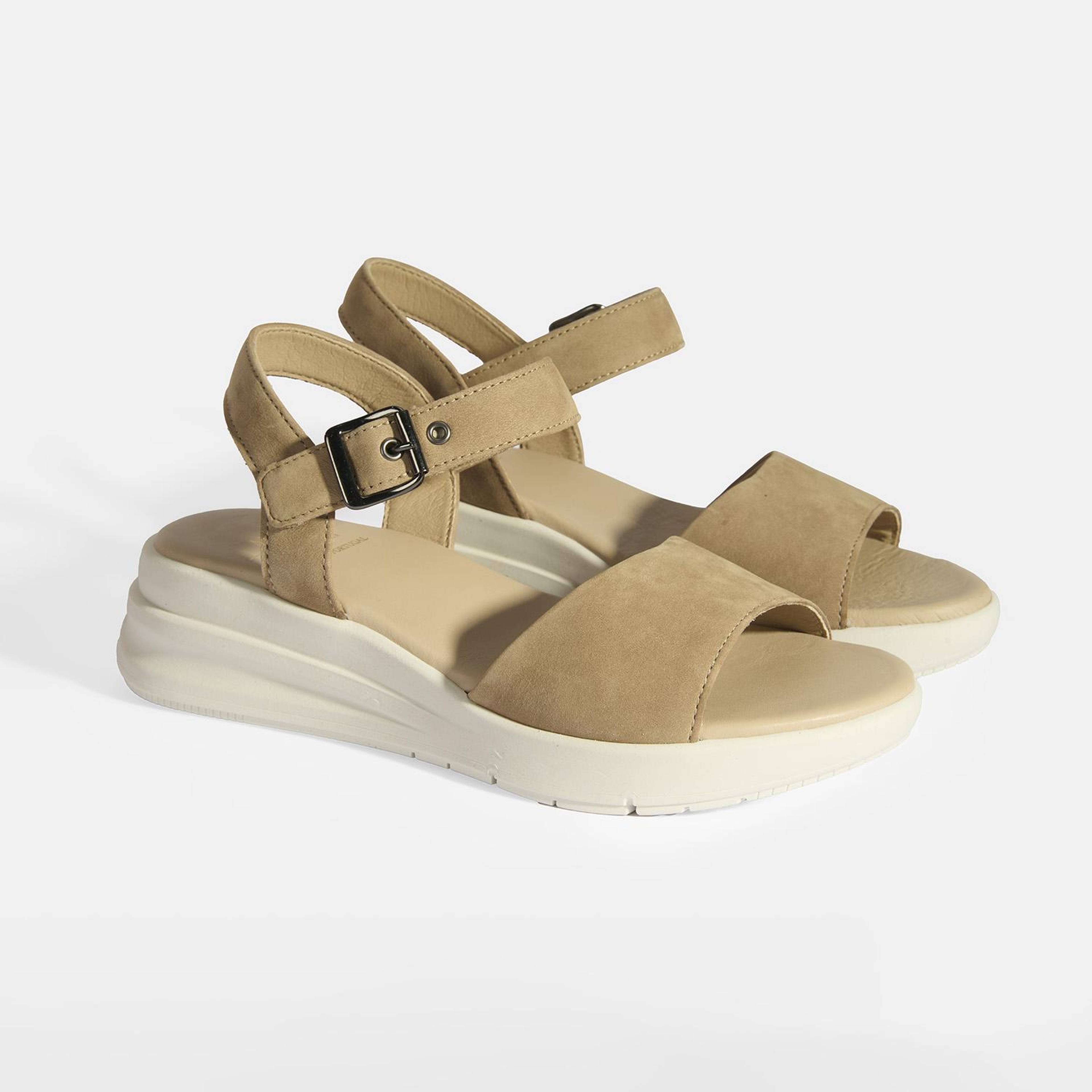 Selinna Bej Kadın DesaComfort Deri Sandalet