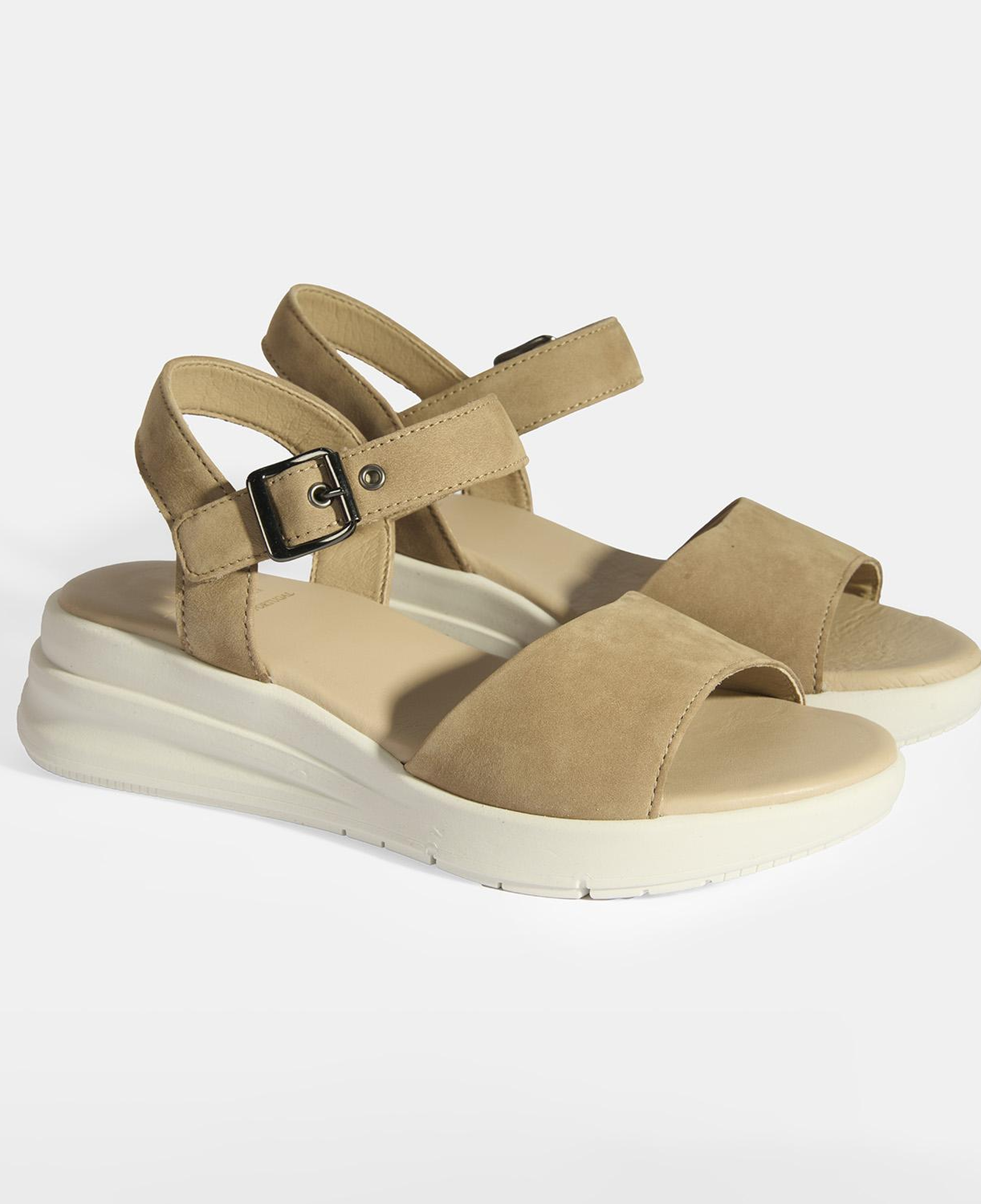 Selinna Bej Kadın DesaComfort Deri Sandalet