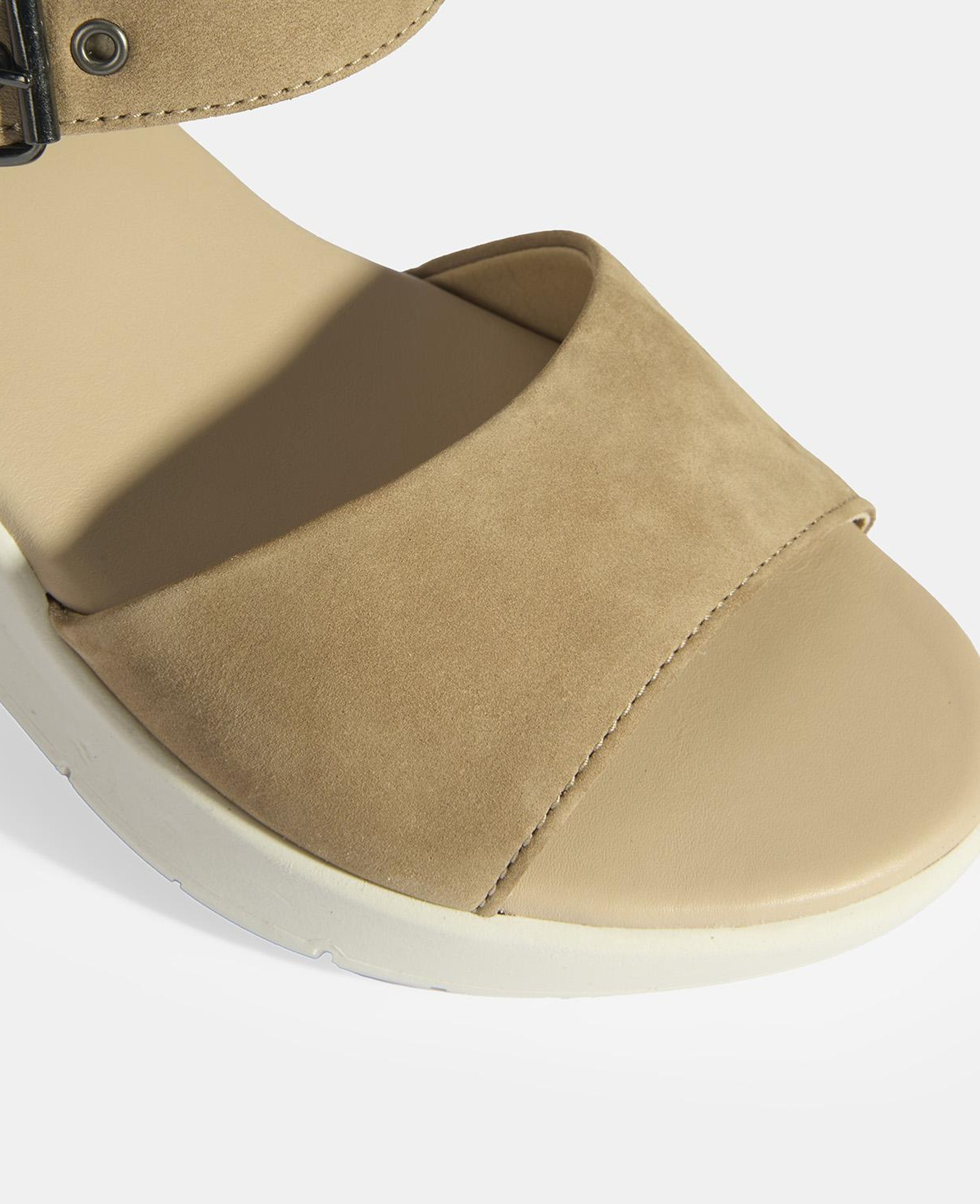 Selinna Bej Kadın DesaComfort Deri Sandalet