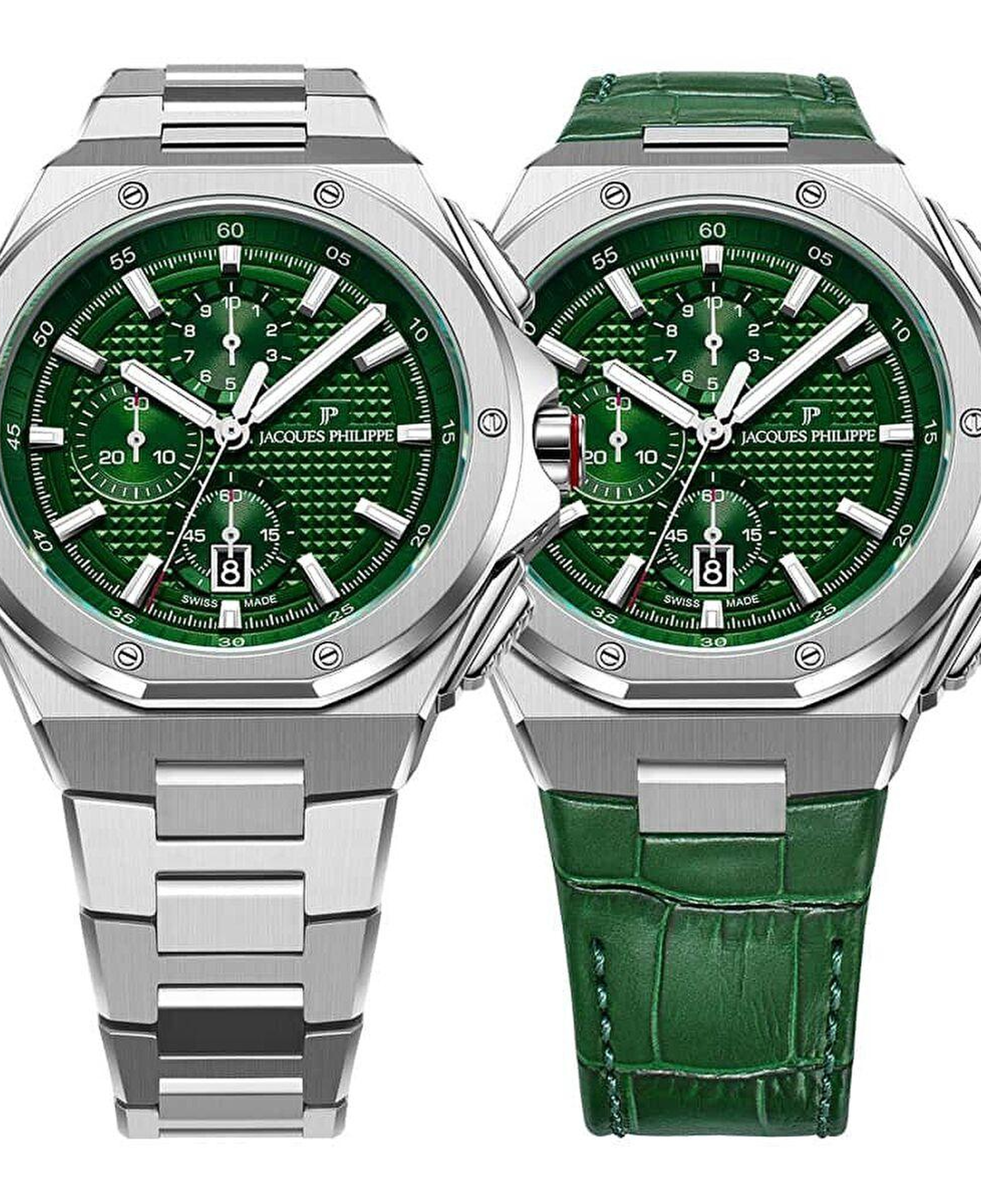 Jacques Philippe JPQGC4813X6XS Erkek Kol Saati ve Yedek Kordon