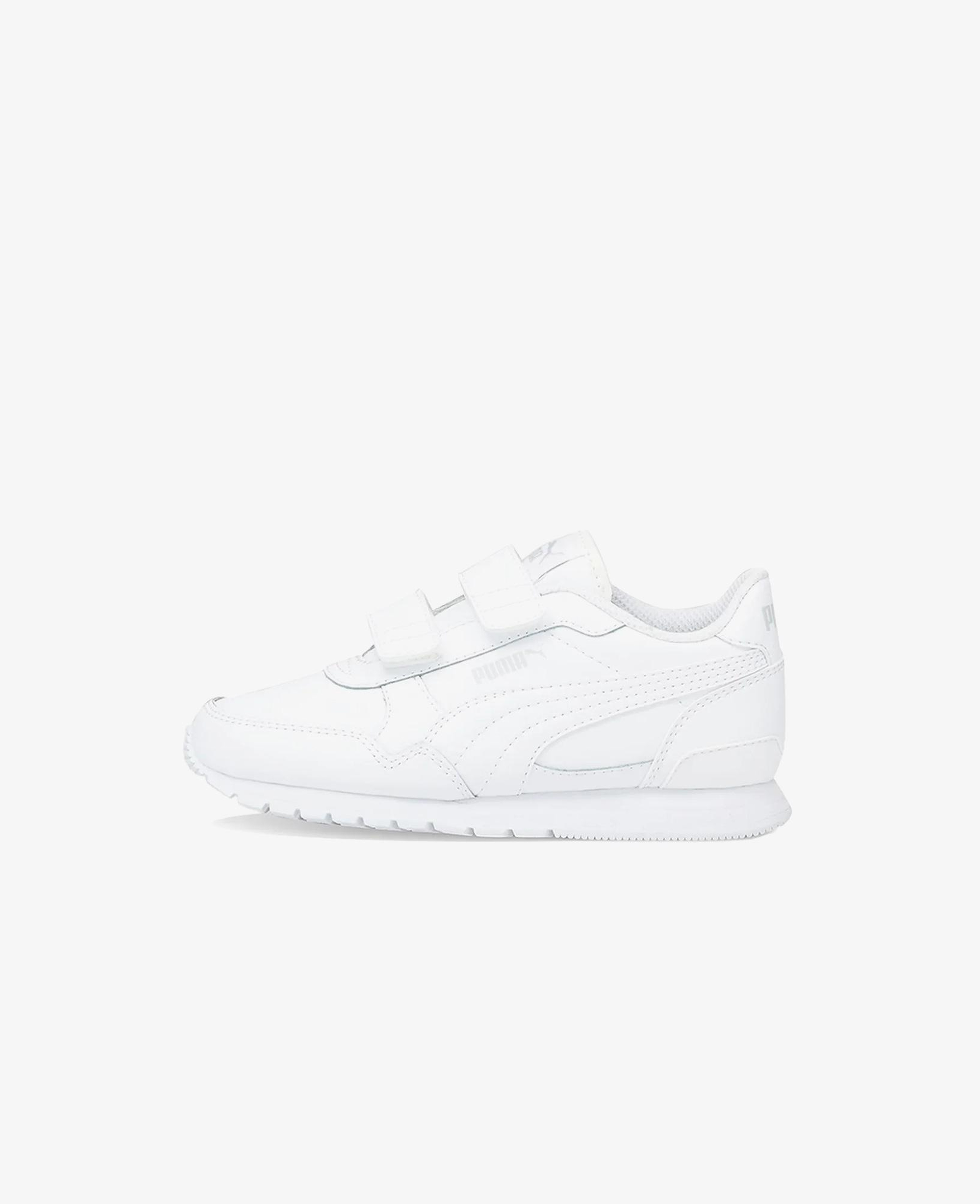 Puma ST Runner V3 Leather Çocuk Beyaz Spor Ayakkabı