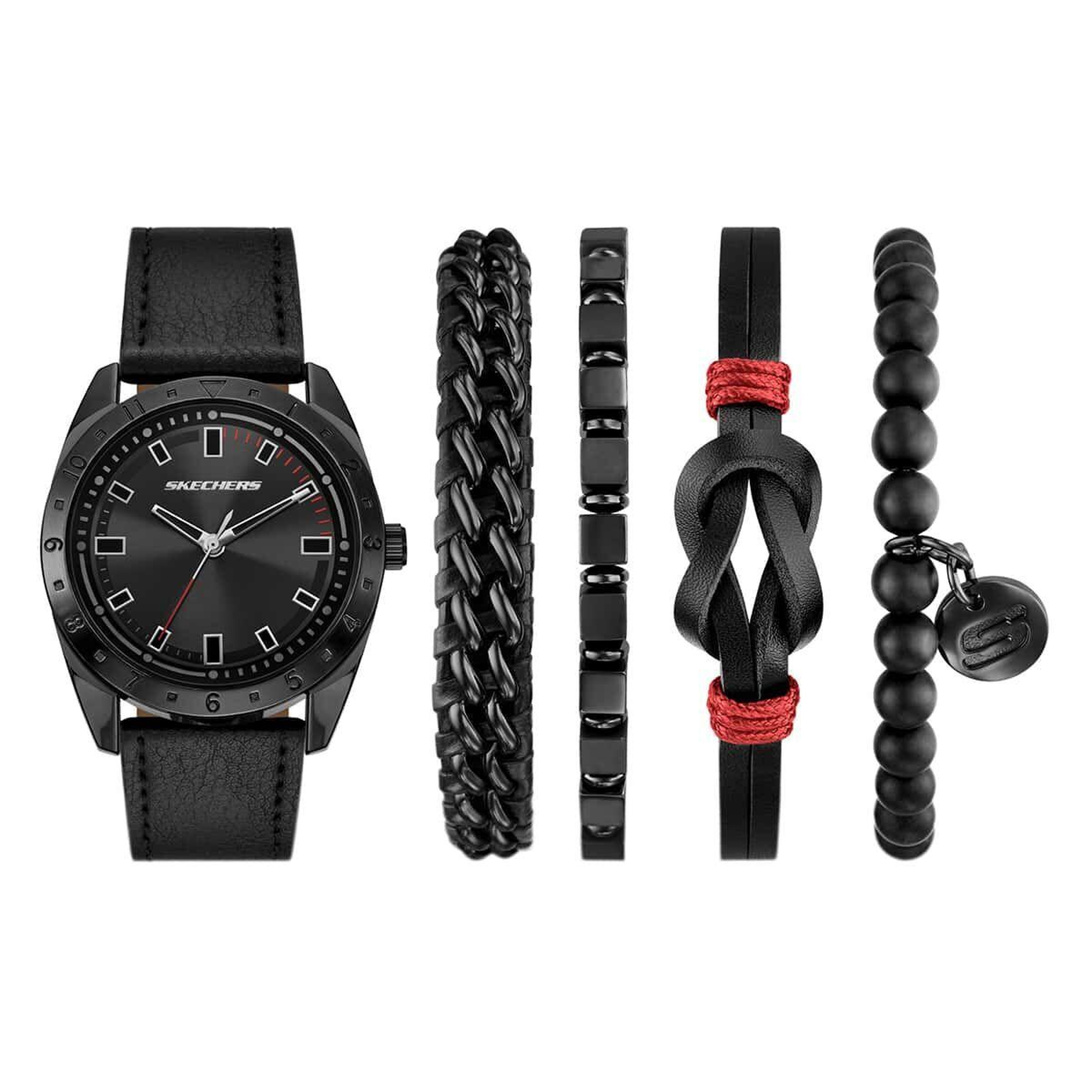 Skechers SR9139 Erkek Kol Saati ve Bileklik Seti