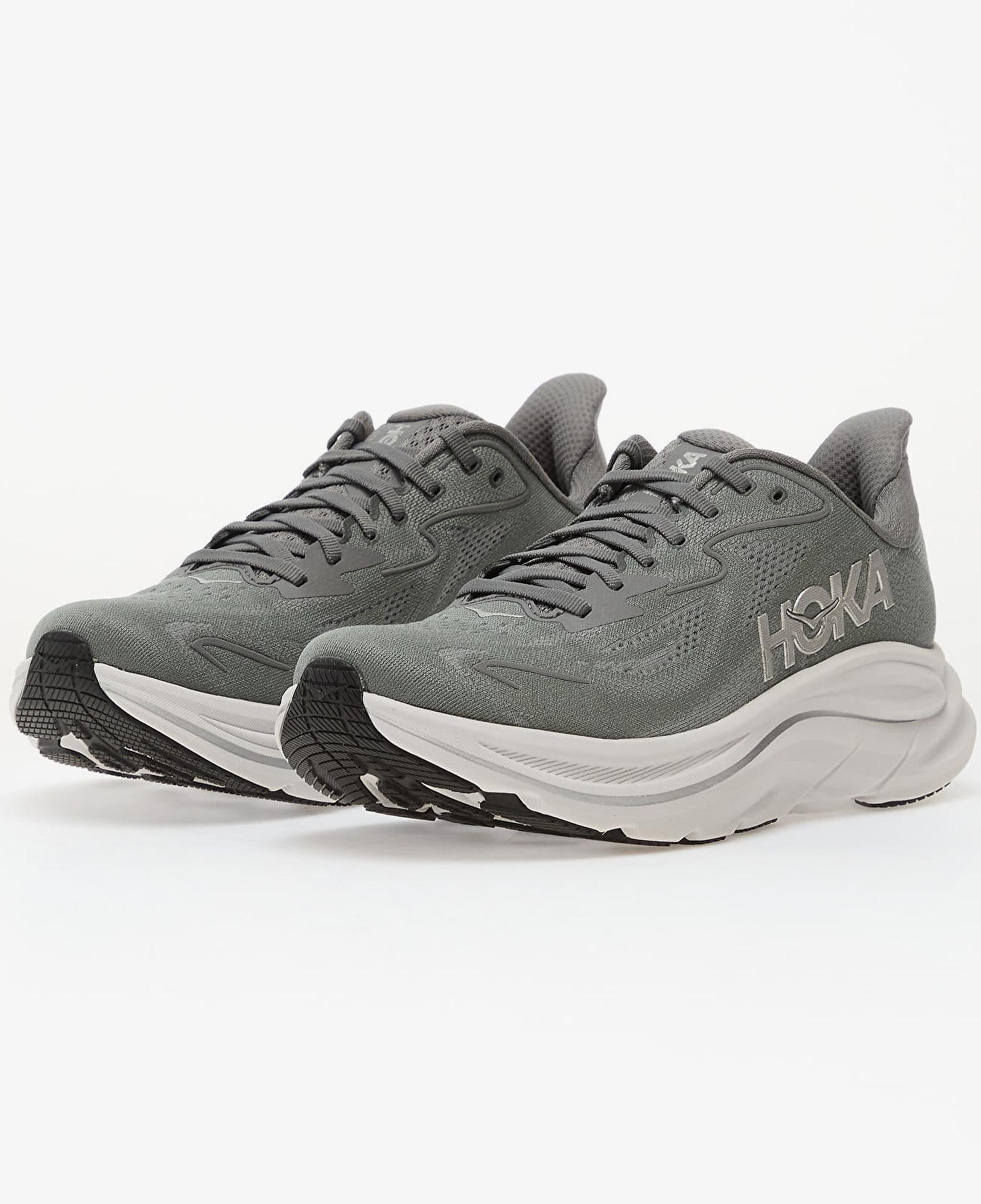 Hoka Clifton 10 Erkek Gri Koşu Ayakkabısı