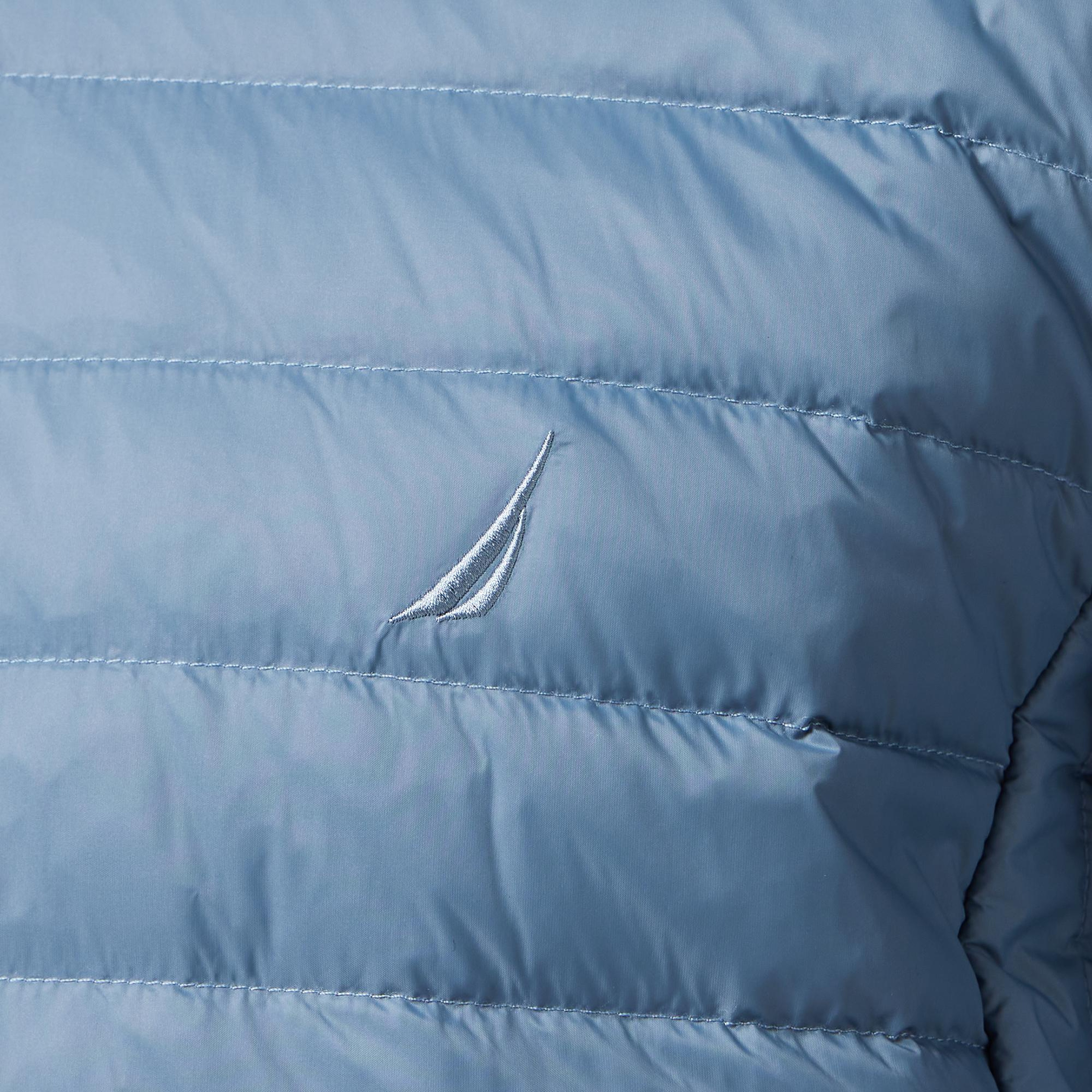 Nautica Erkek Mavi Su Kaydırma Özellikli Kaz Tüyü Mont