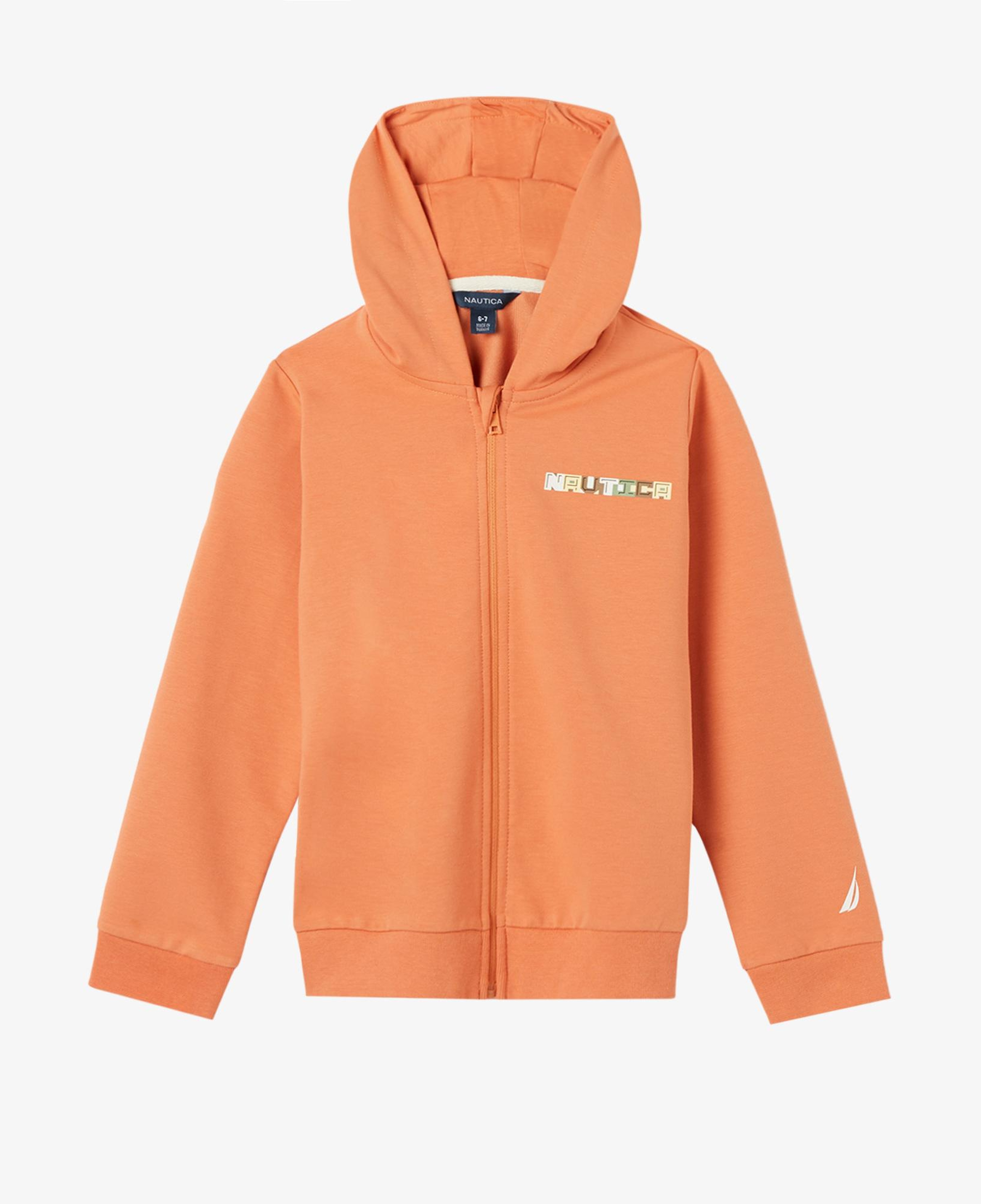 Nautica Erkek Çocuk Turuncu Regular Fit Kapüşonlu Sweatshirt