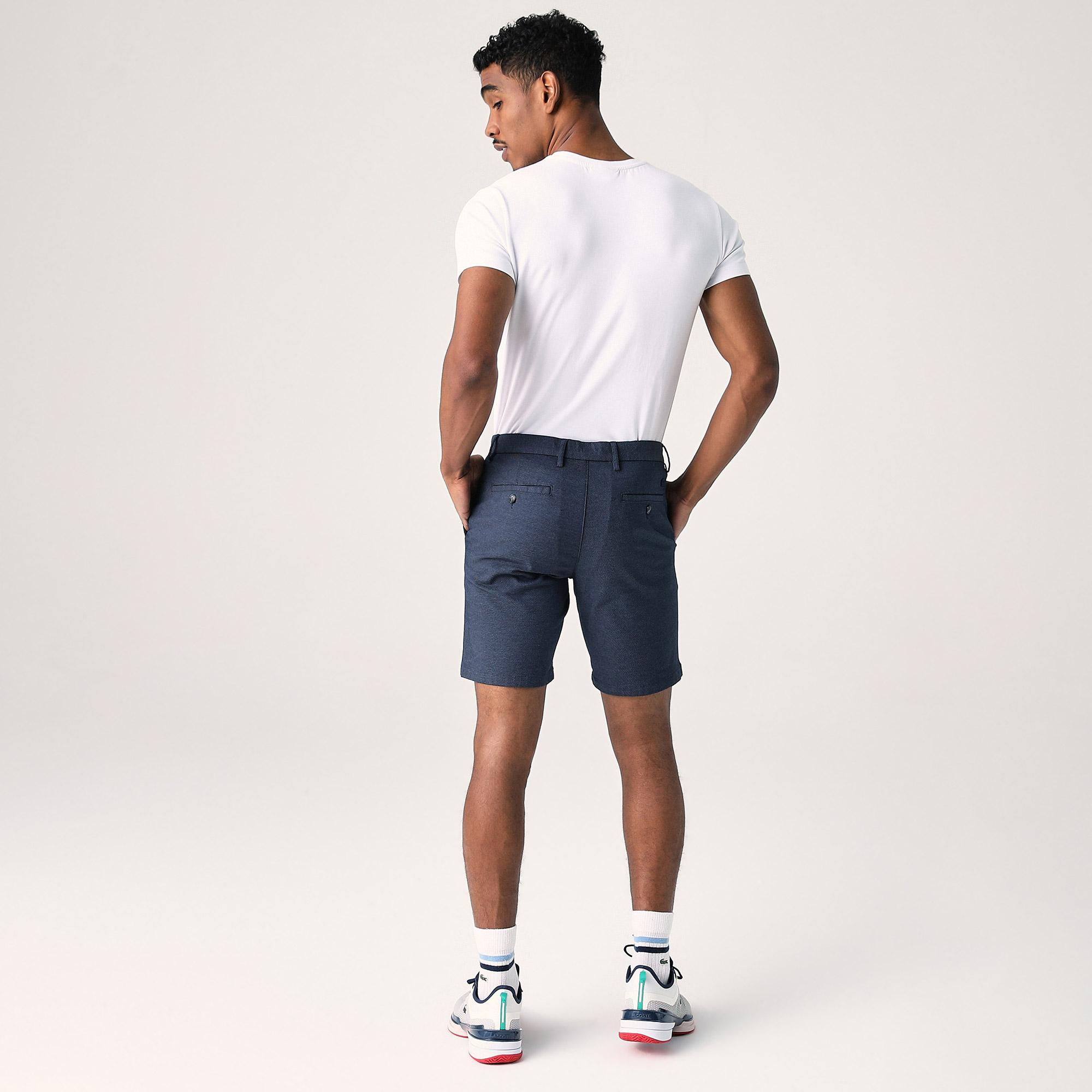 Erkek Slim Fit Lacivert Bermuda Şort