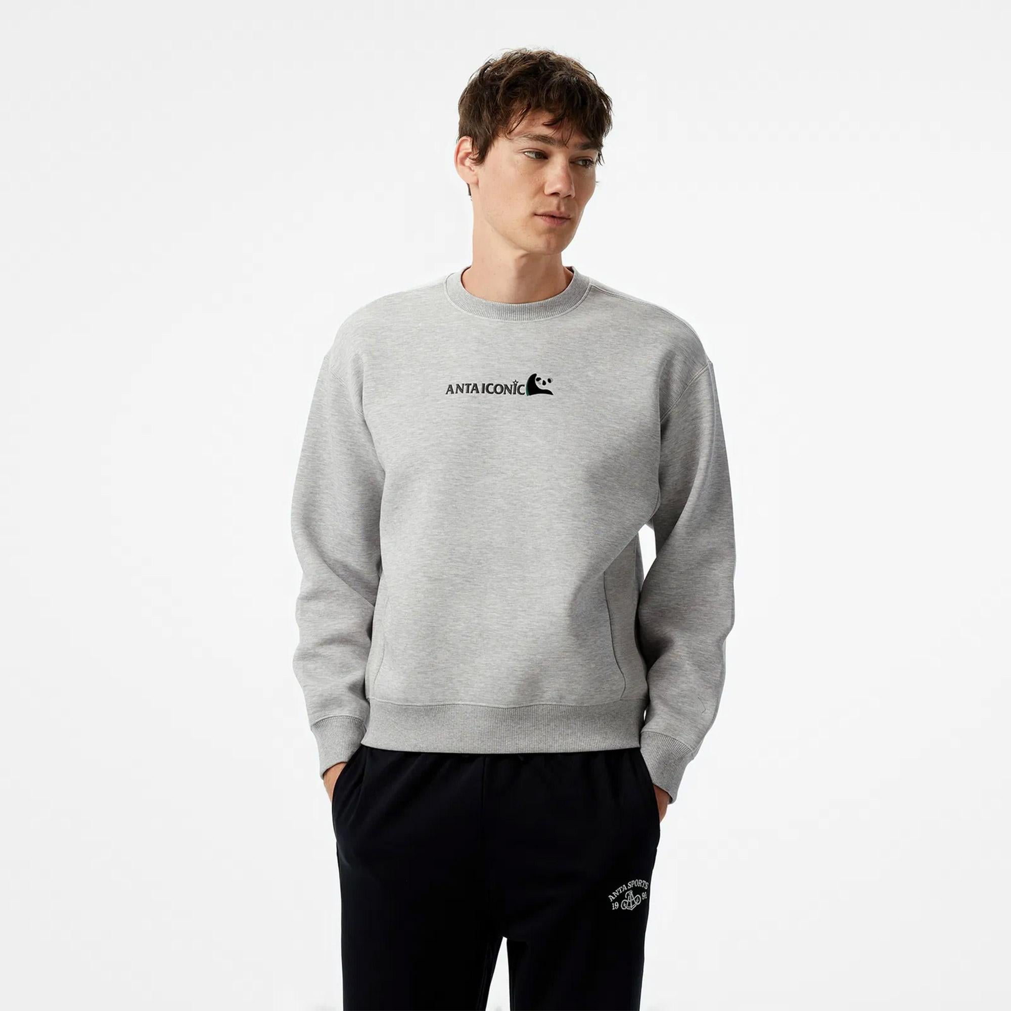 Anta Iconic Erkek Siyah Sweatshirt