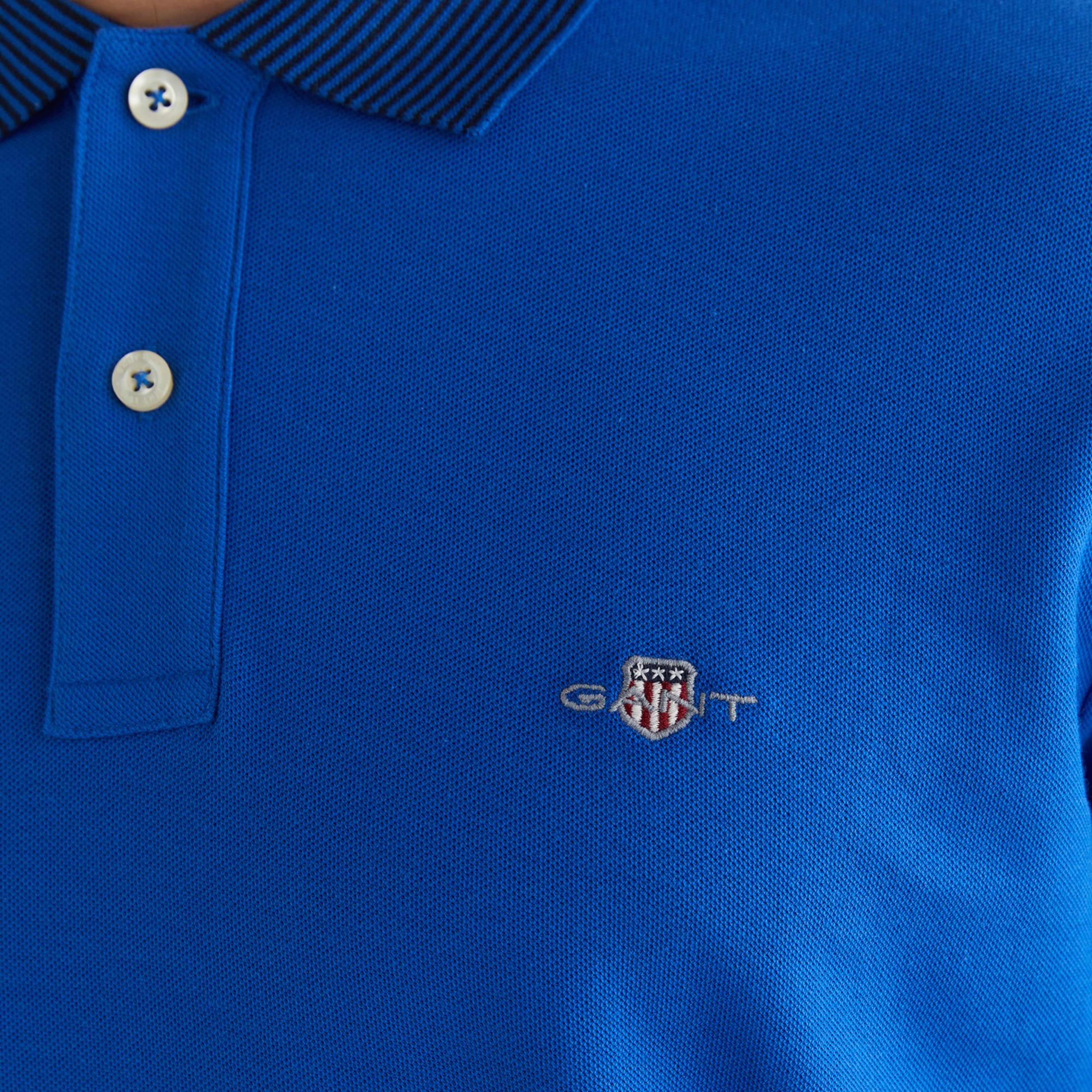 GANT Erkek Lacivert Regular Fit Polo