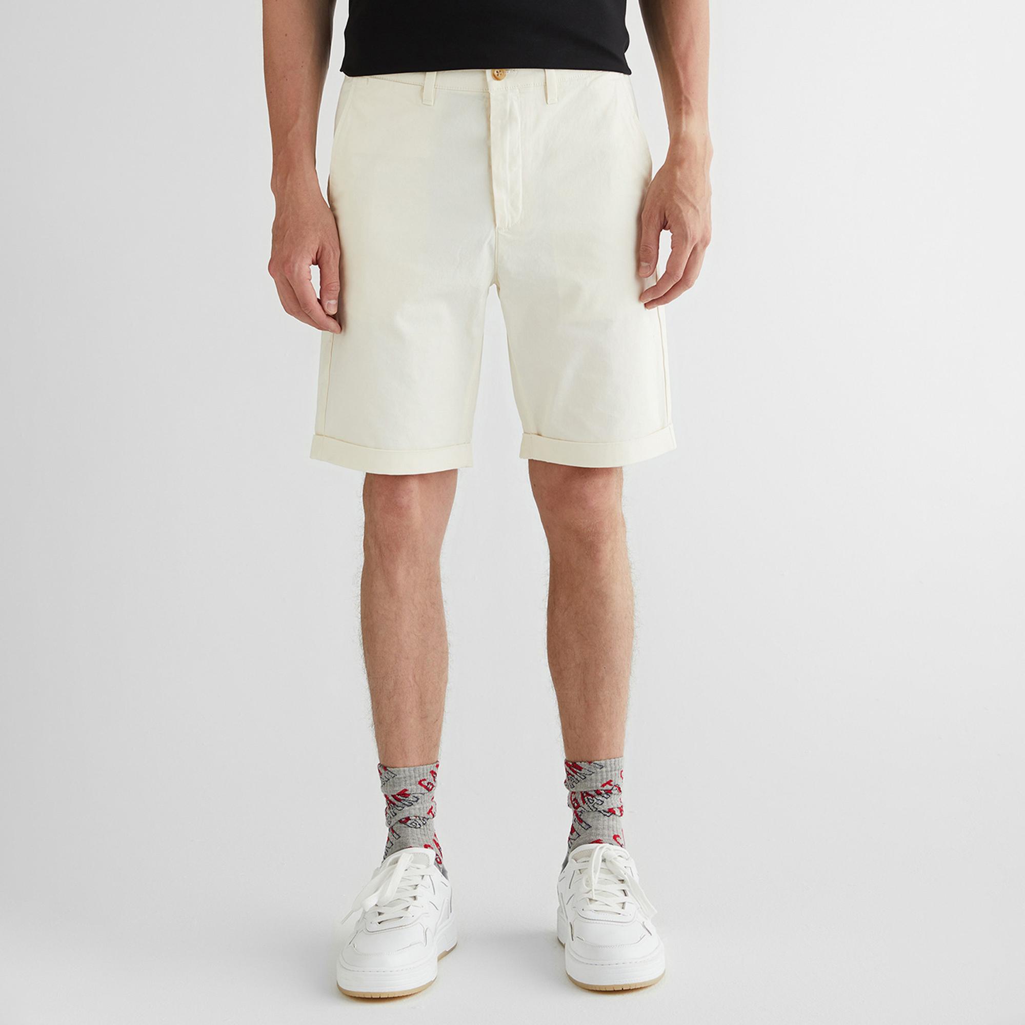 GANT Erkek Krem Slim Fit Şort