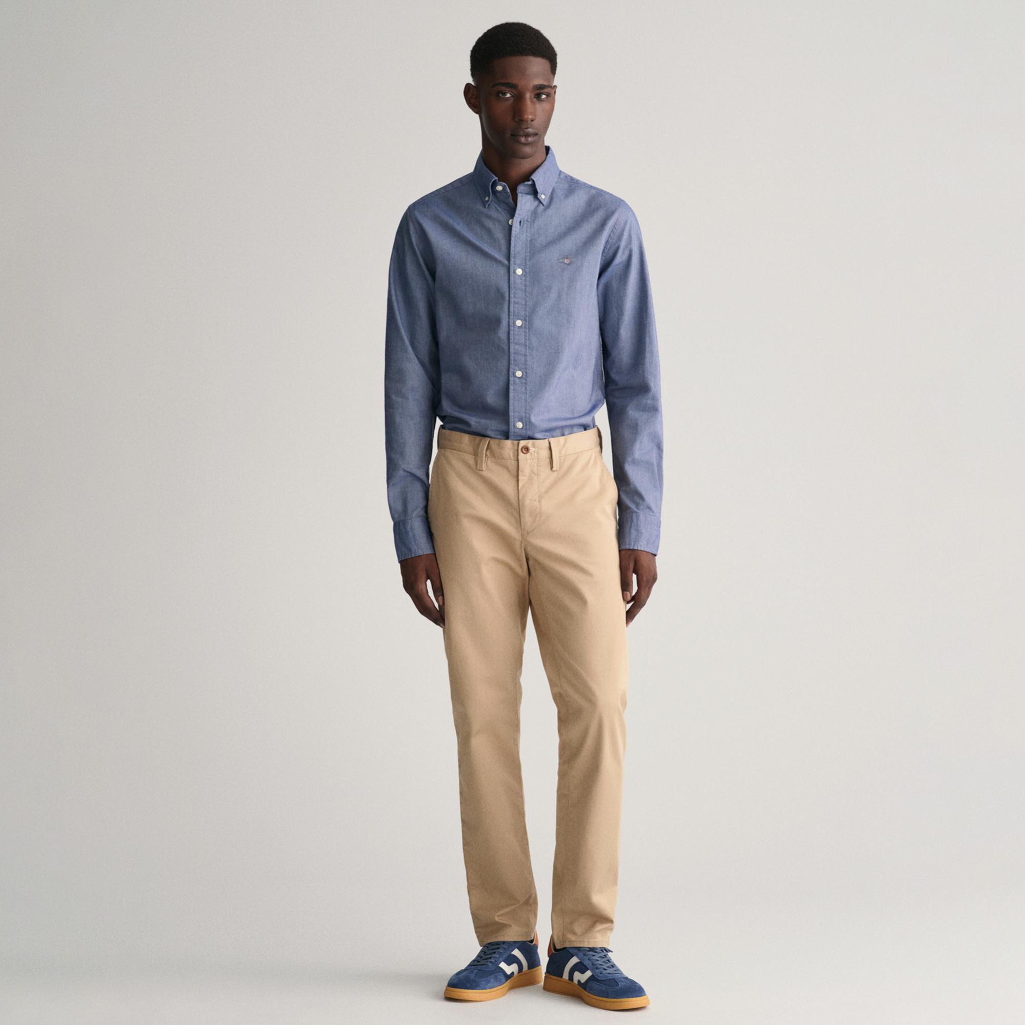 GANT Erkek Bej Slim Fit Chino Pantolon
