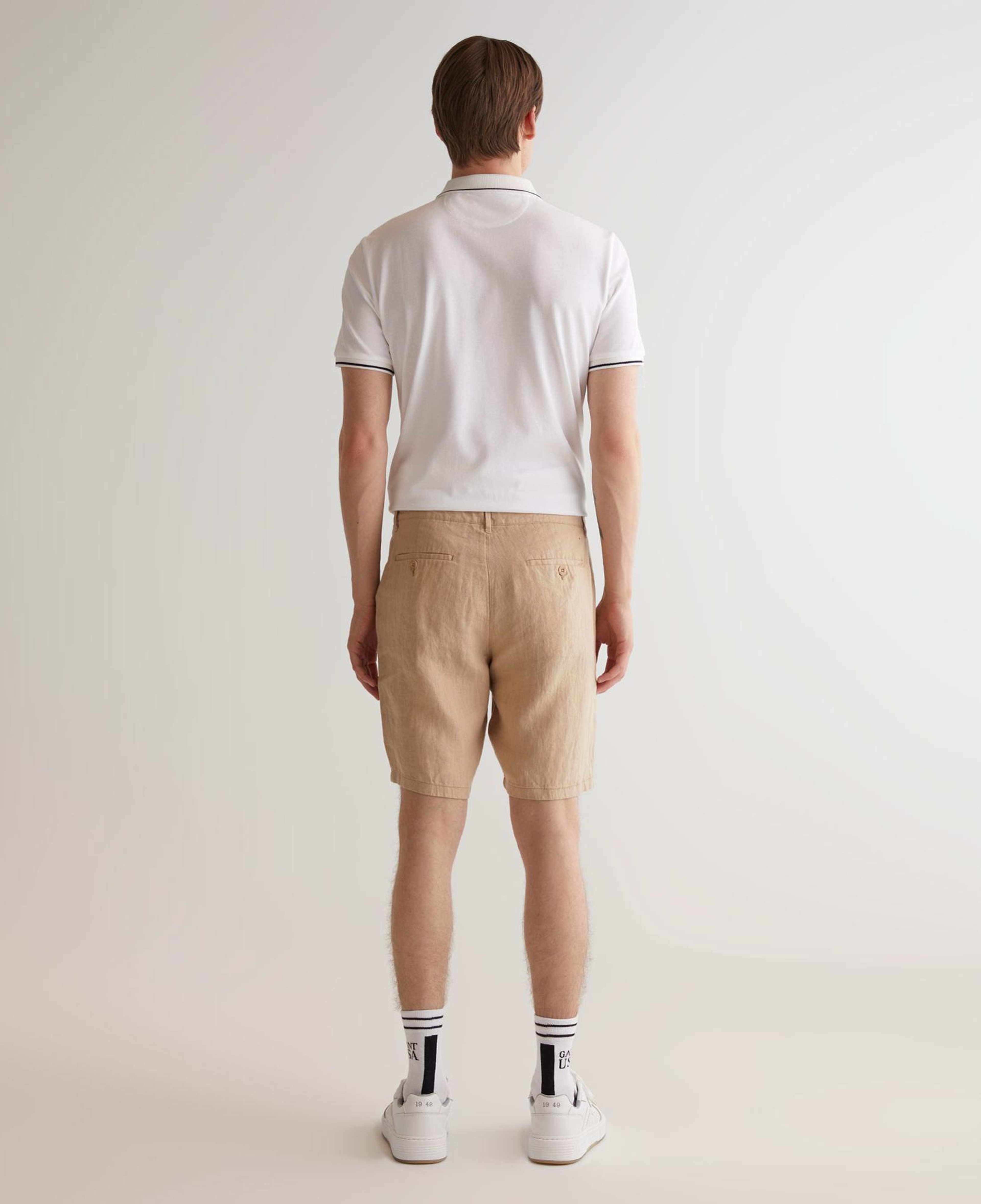 GANT Erkek Bej Relaxed Fit Keten Şort