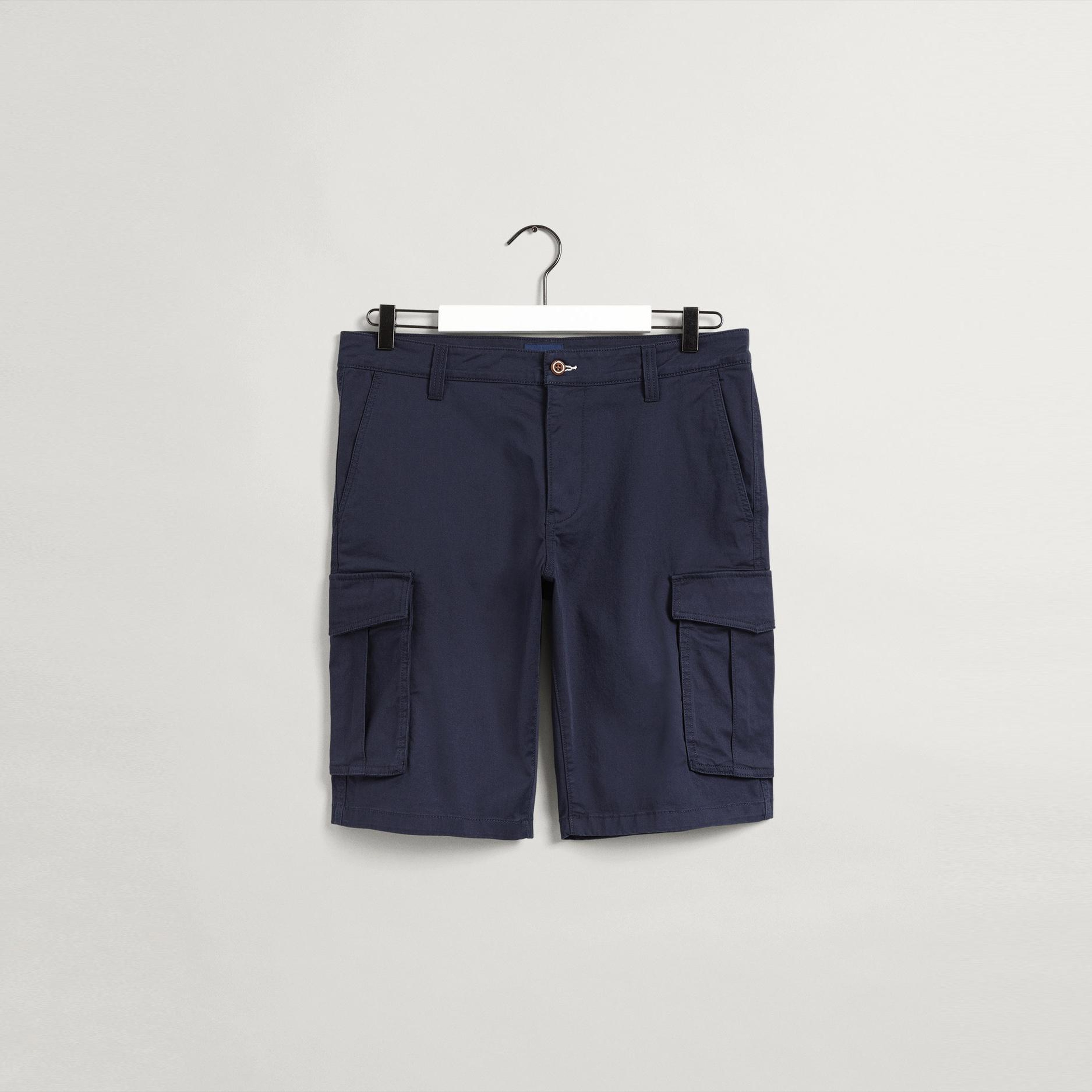 GANT Erkek Lacivert Relaxed Fit Kargo Şort