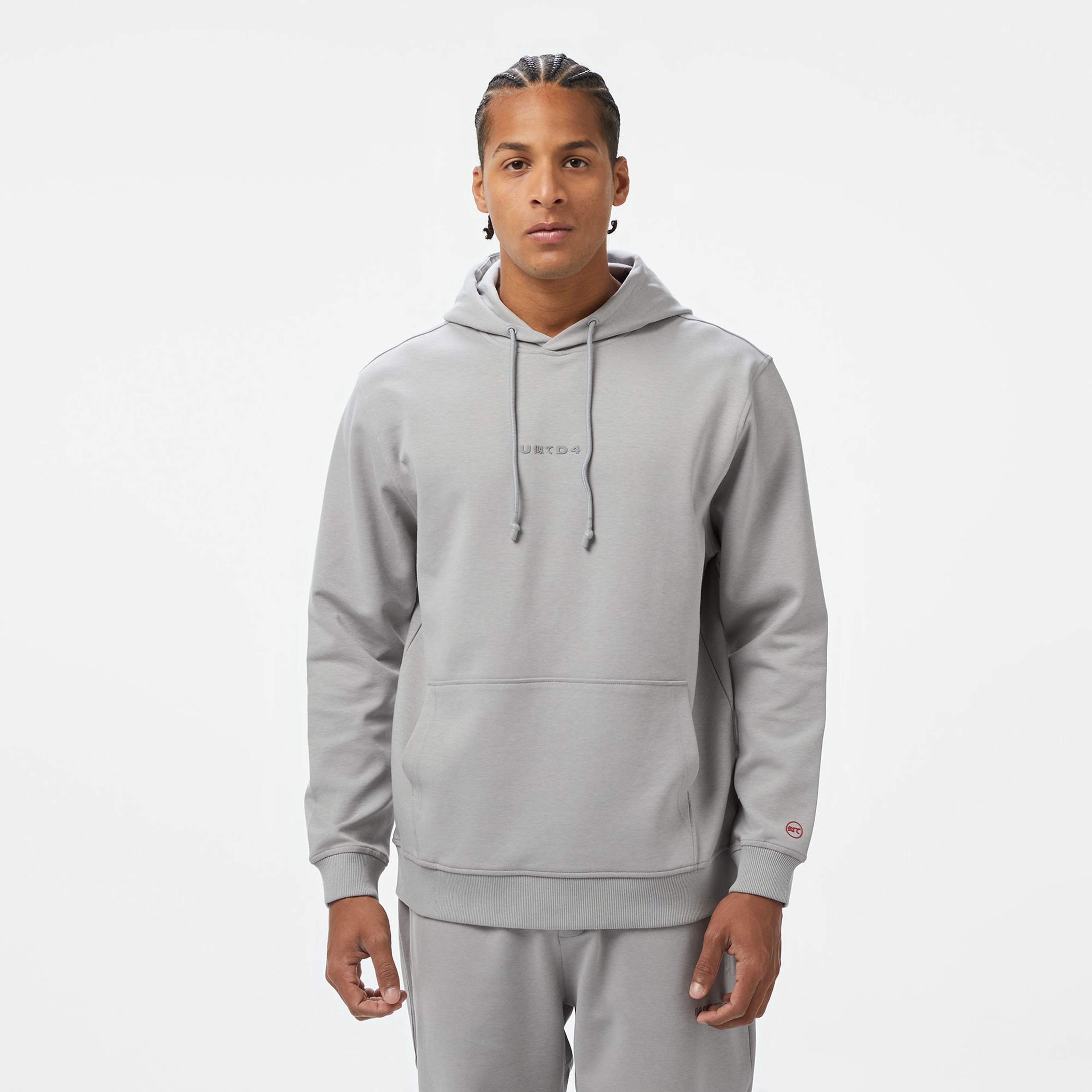 UNITED4 1.0 Essentials Erkek Gri Hoodie