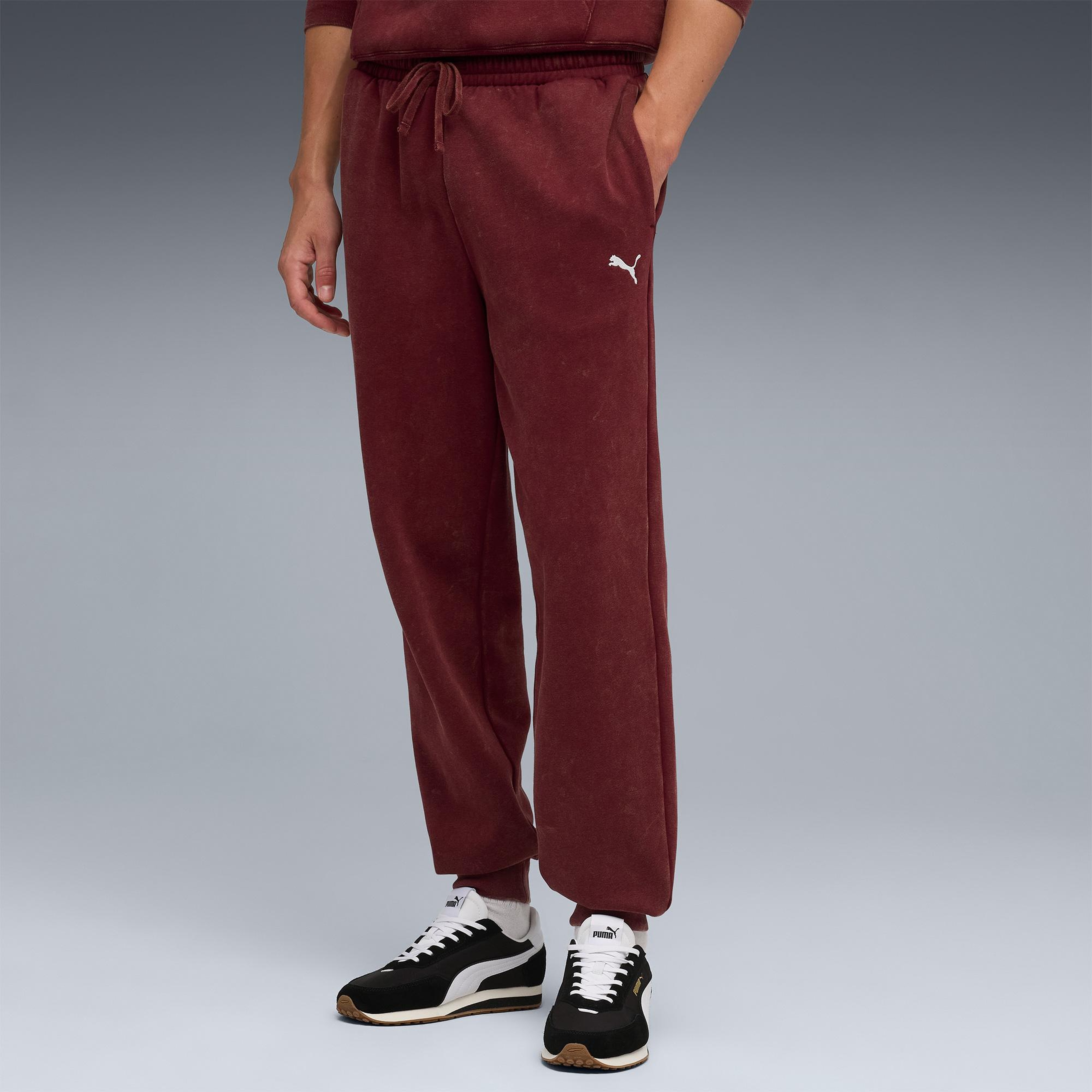 Puma Ess Elevated Wash Sweat Erkek Kırmızı Pantolon