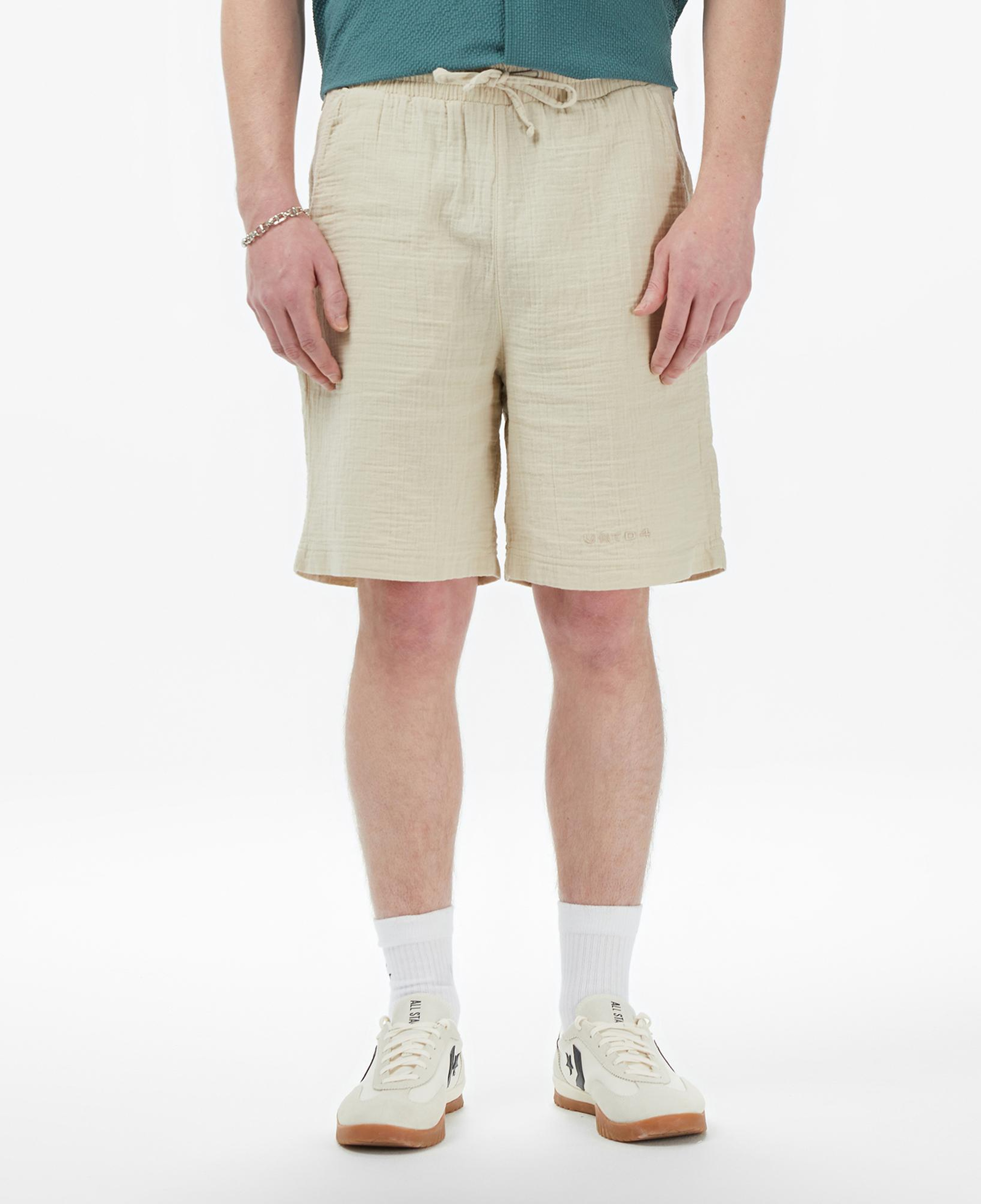 UNITED4 Regular Fit Erkek Krem Şort