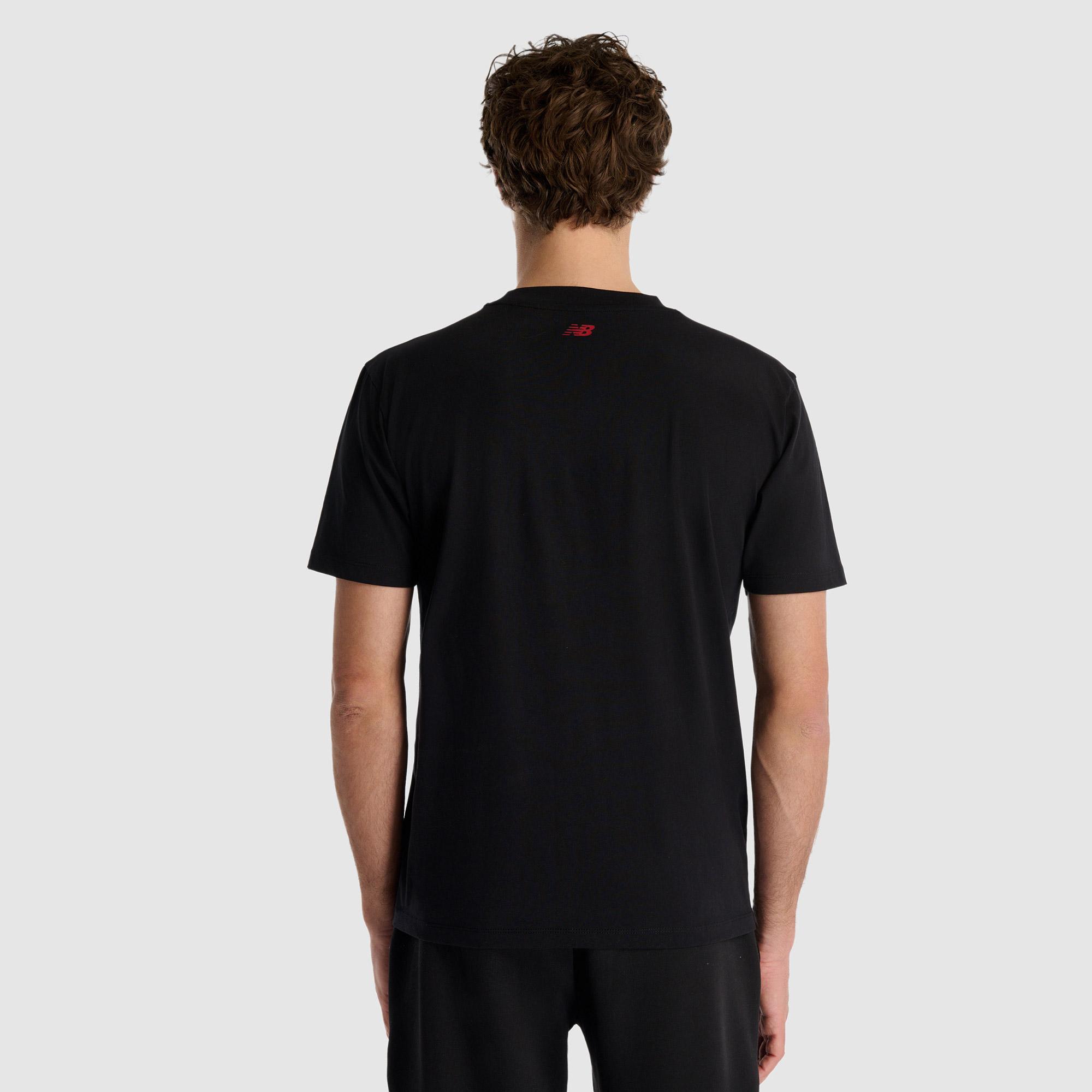 New Balance Erkek Siyah T-Shirt