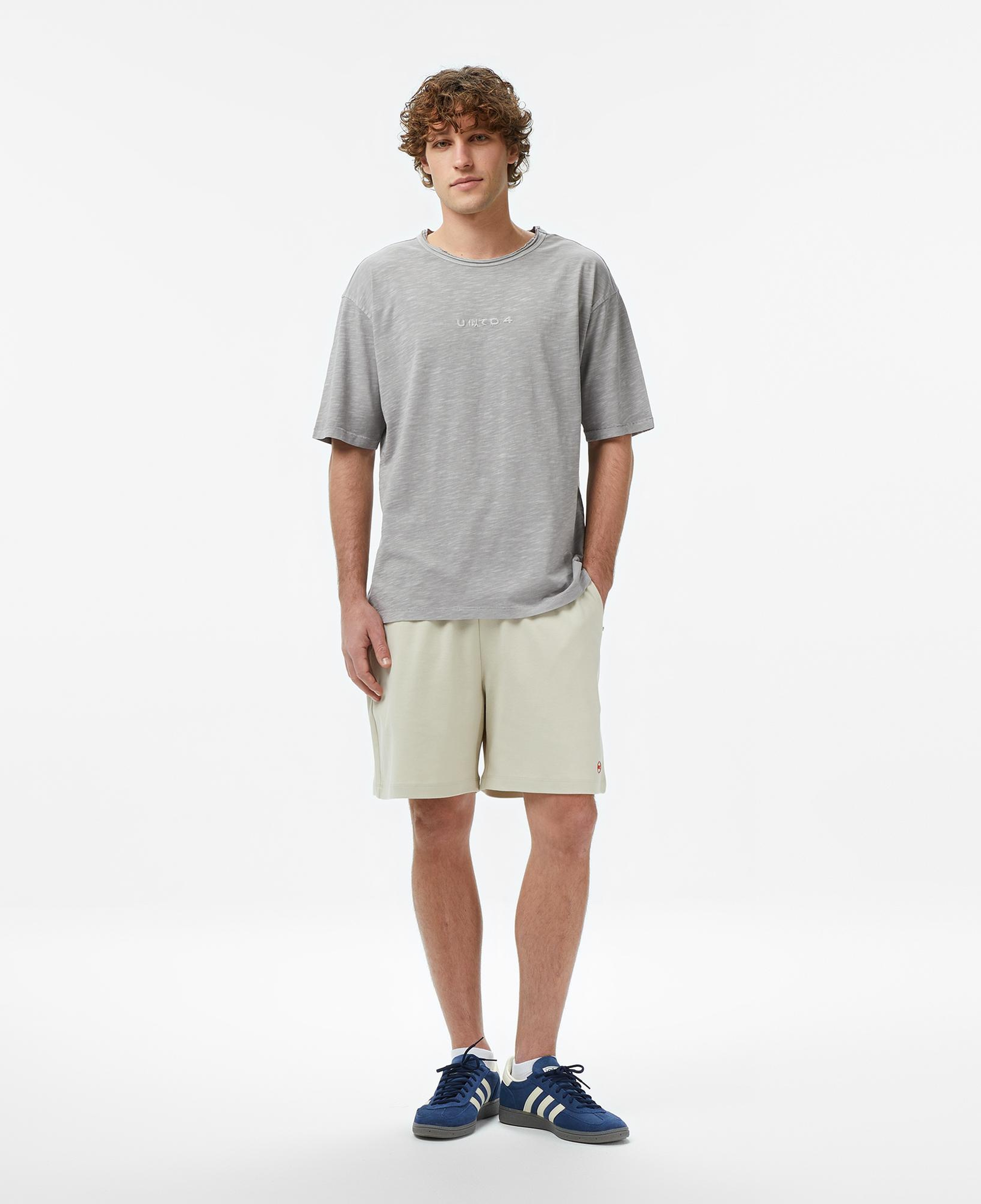 UNITED4 Regular Fit Erkek Gri T-Shirt