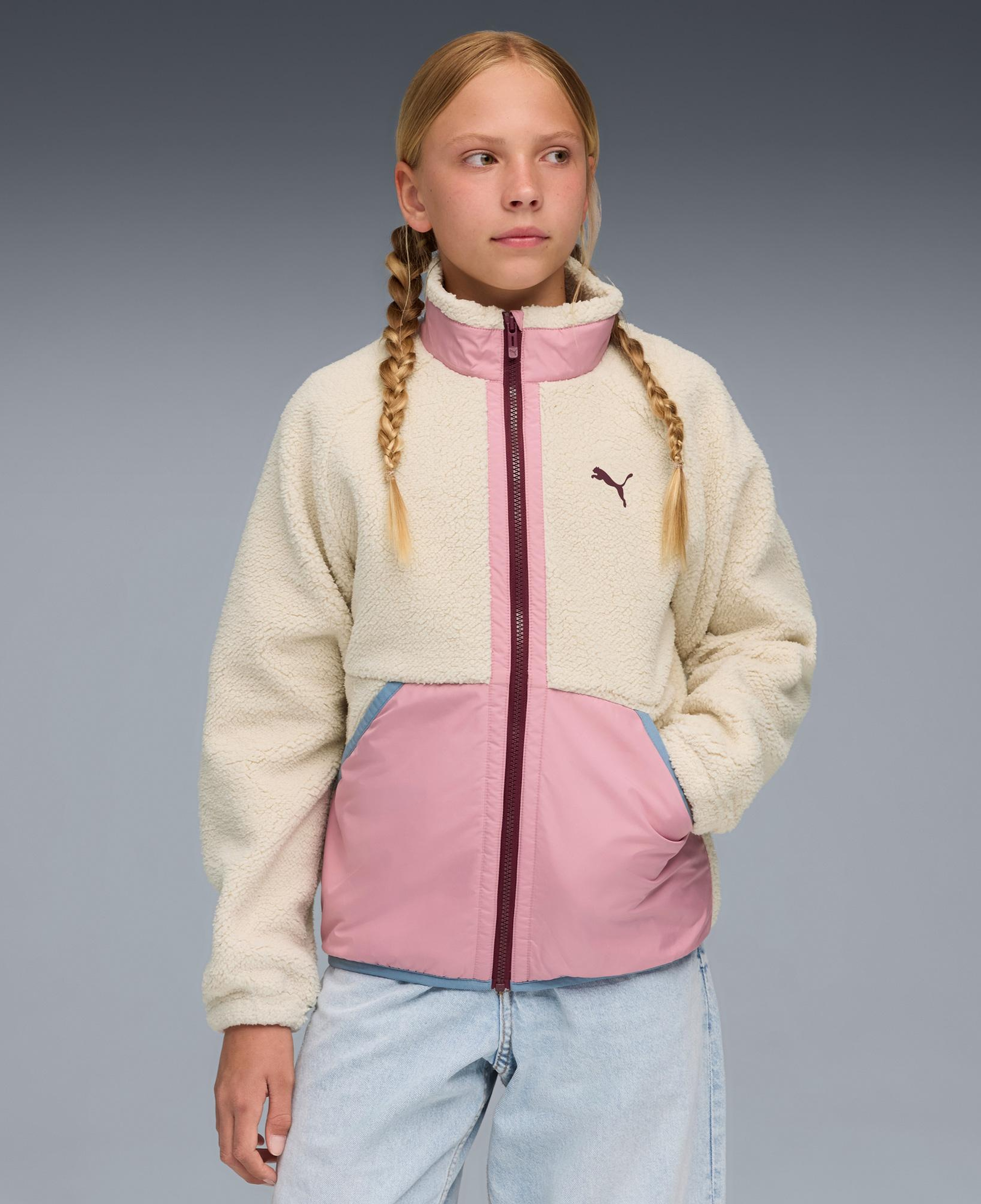 Puma Essential Animal Çocuk Krem Ceket