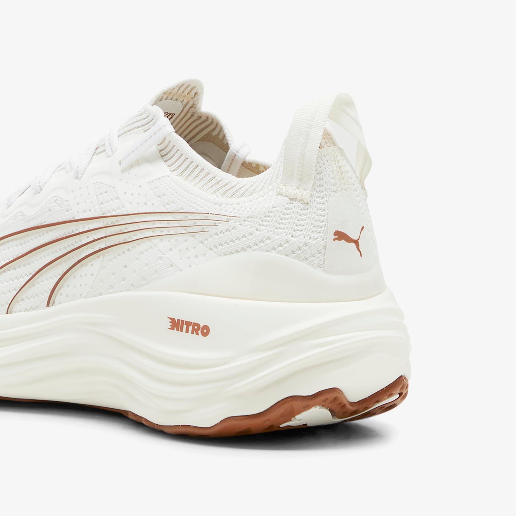 Puma ForeverRun Nitro Knit Kadın Beyaz Koşu Ayakkabısı