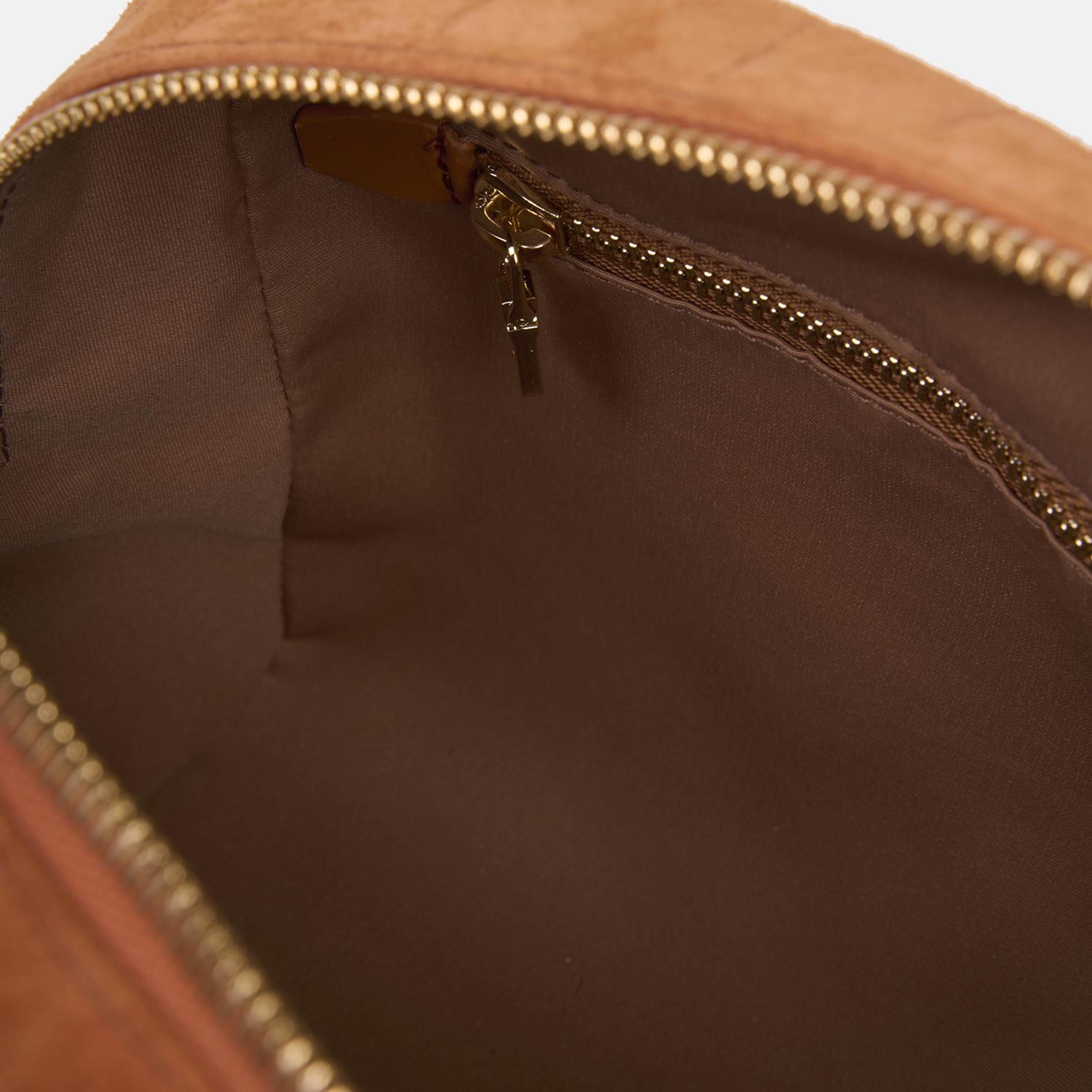 Kadın Turuncu Zincir Askılı Süet Deri Omuz Çantası