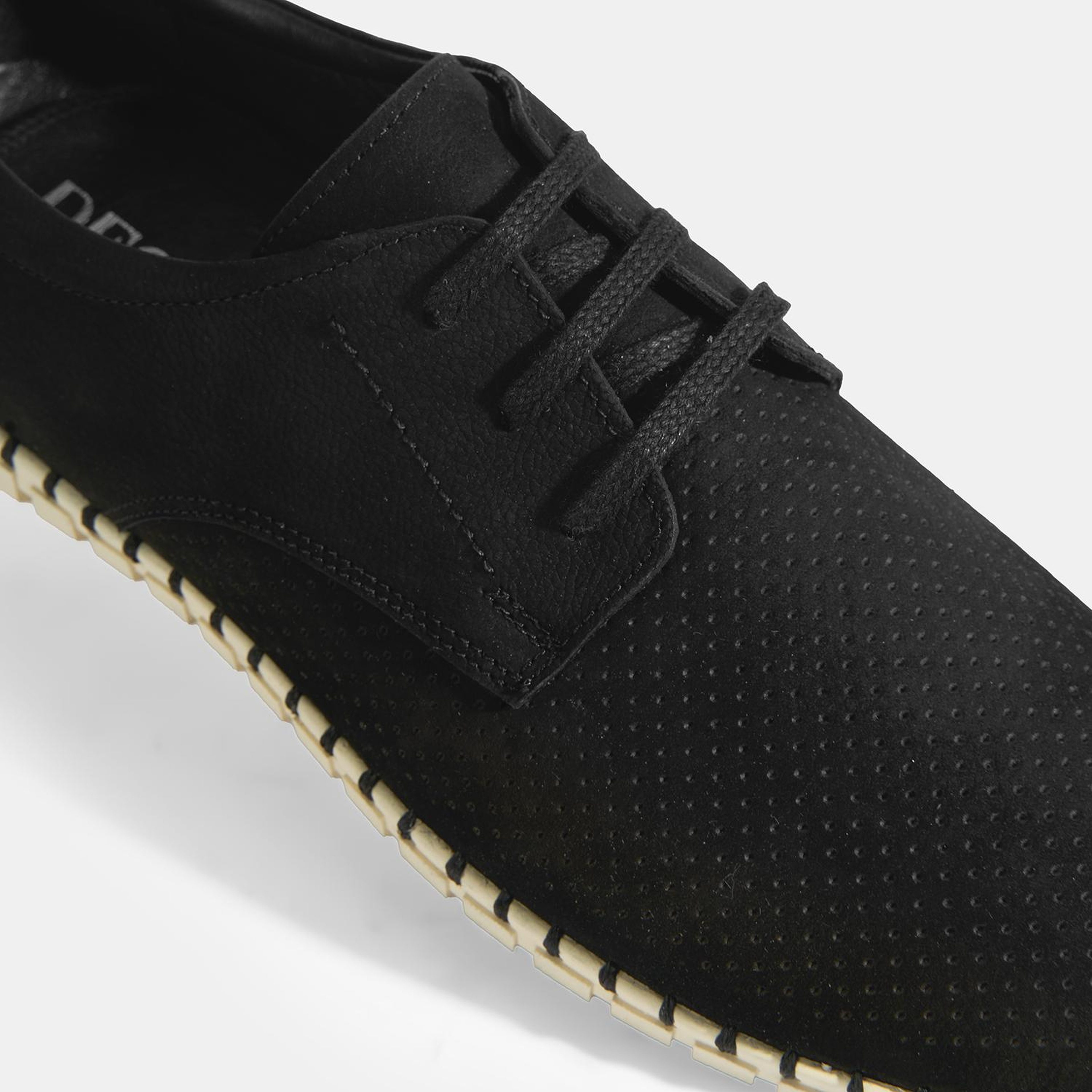 Moriya Siyah Erkek Deri Bağcıklı Günlük Ayakkabı