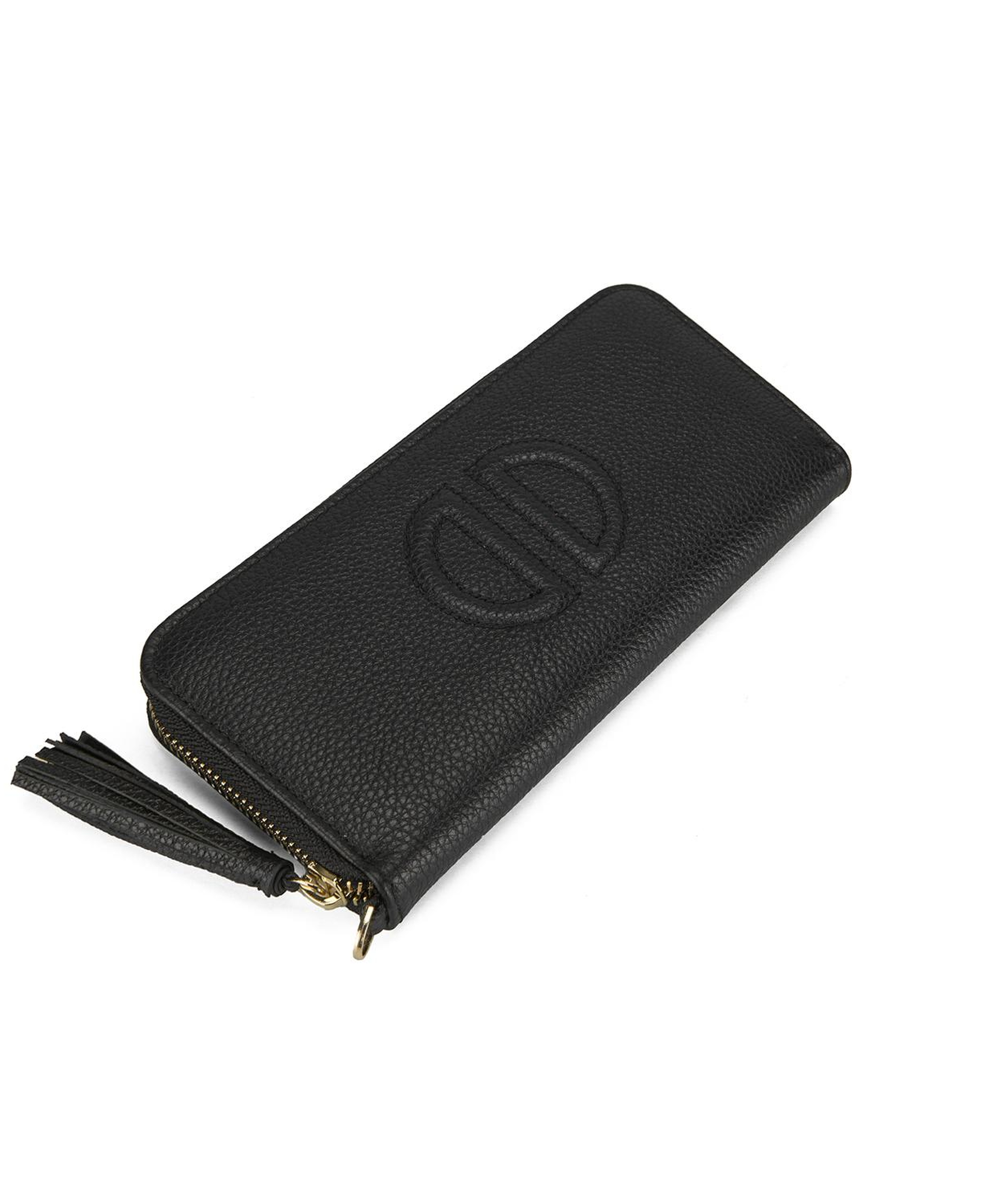Kathleen Siyah Kadın Deri Cüzdan