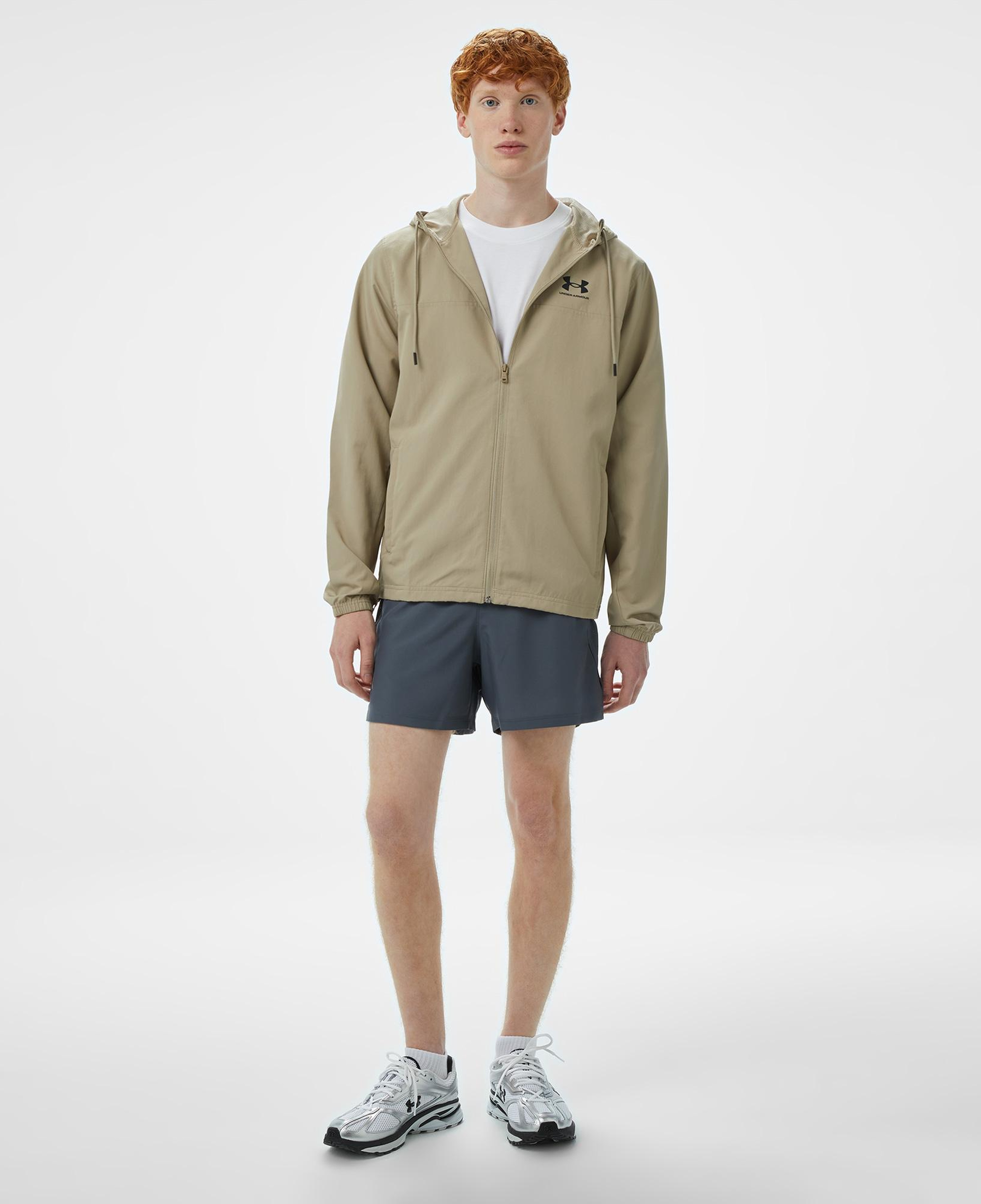 Under Armour Launch 5 Erkek Gri Koşu Şortu