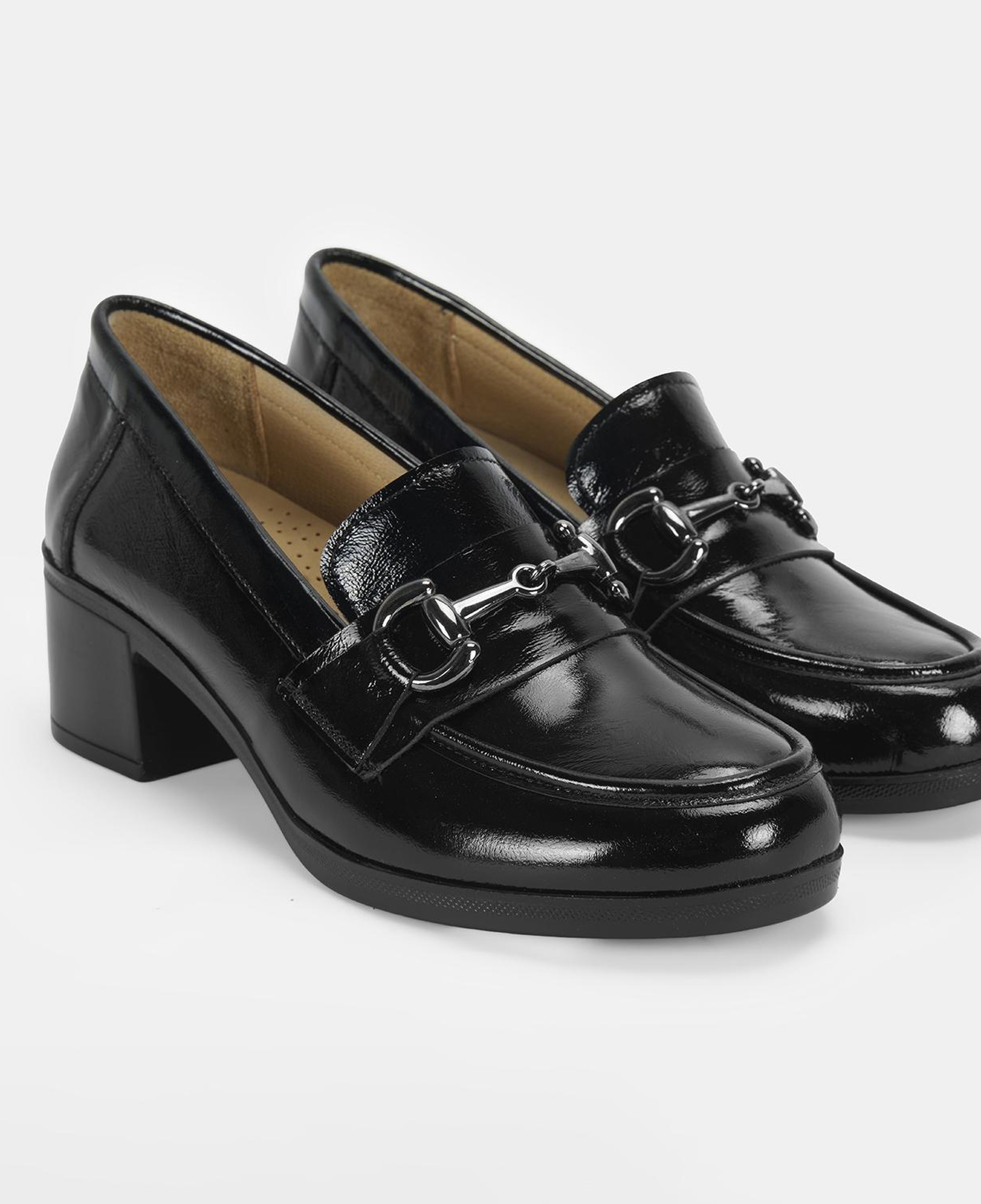 Kadın Siyah DesaComfort Rugan Topuklu Günlük Ayakkabı