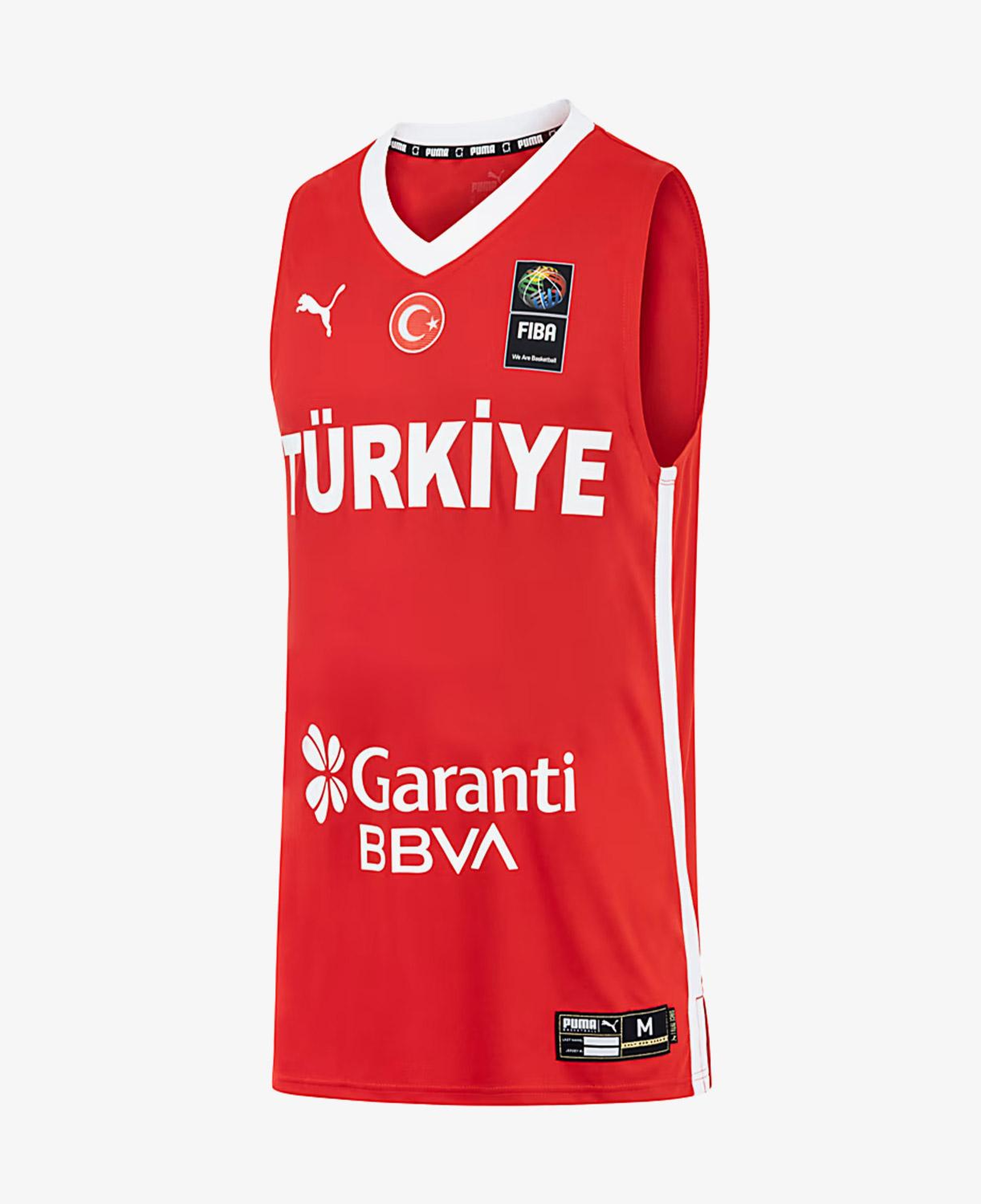 Puma Türkiye Erkek Kırmızı Basketbol Milli Takım Forma