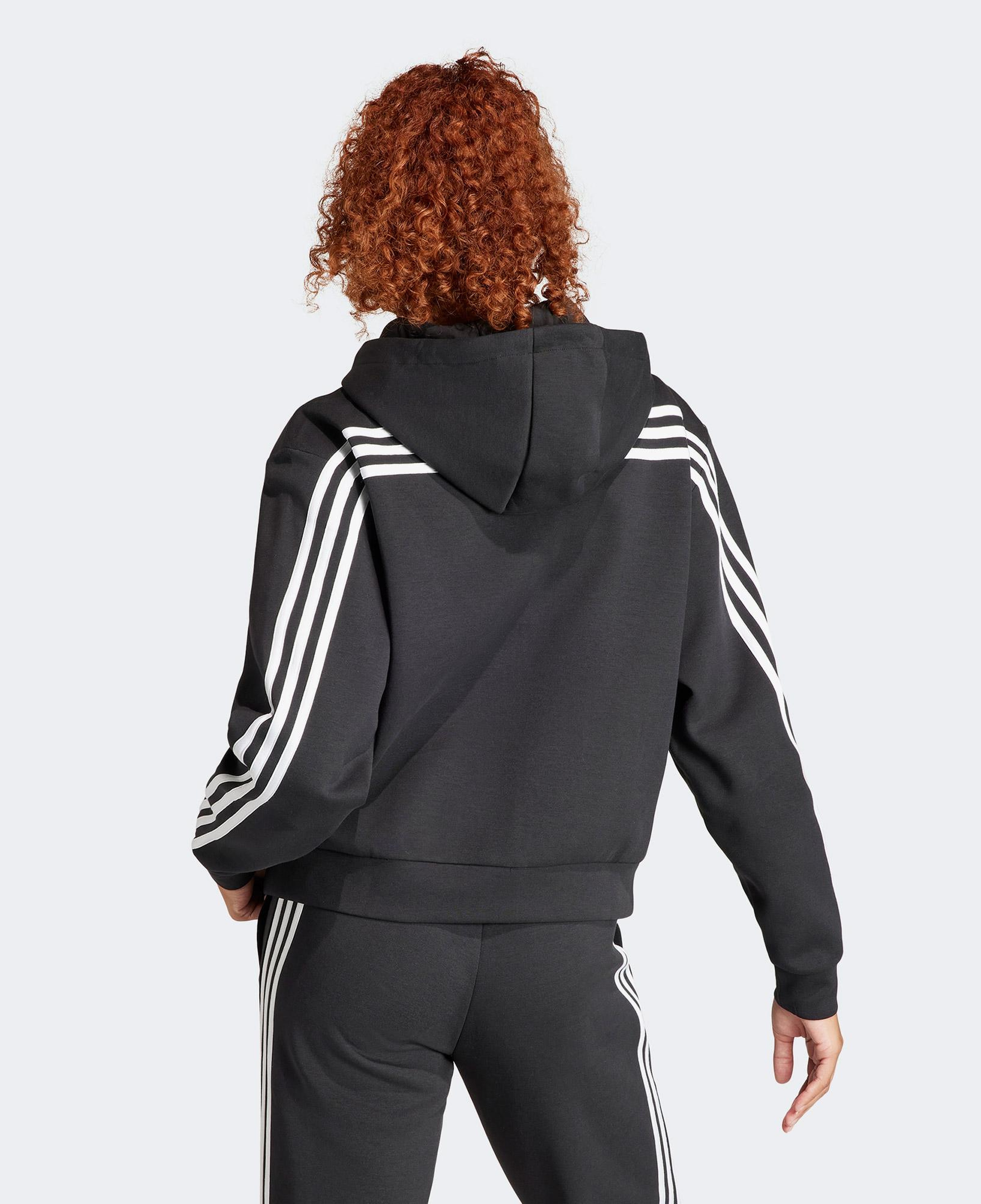 adidas Future Icon 3 Stripes Kadın Siyah Günlük Eşofman Üstü
