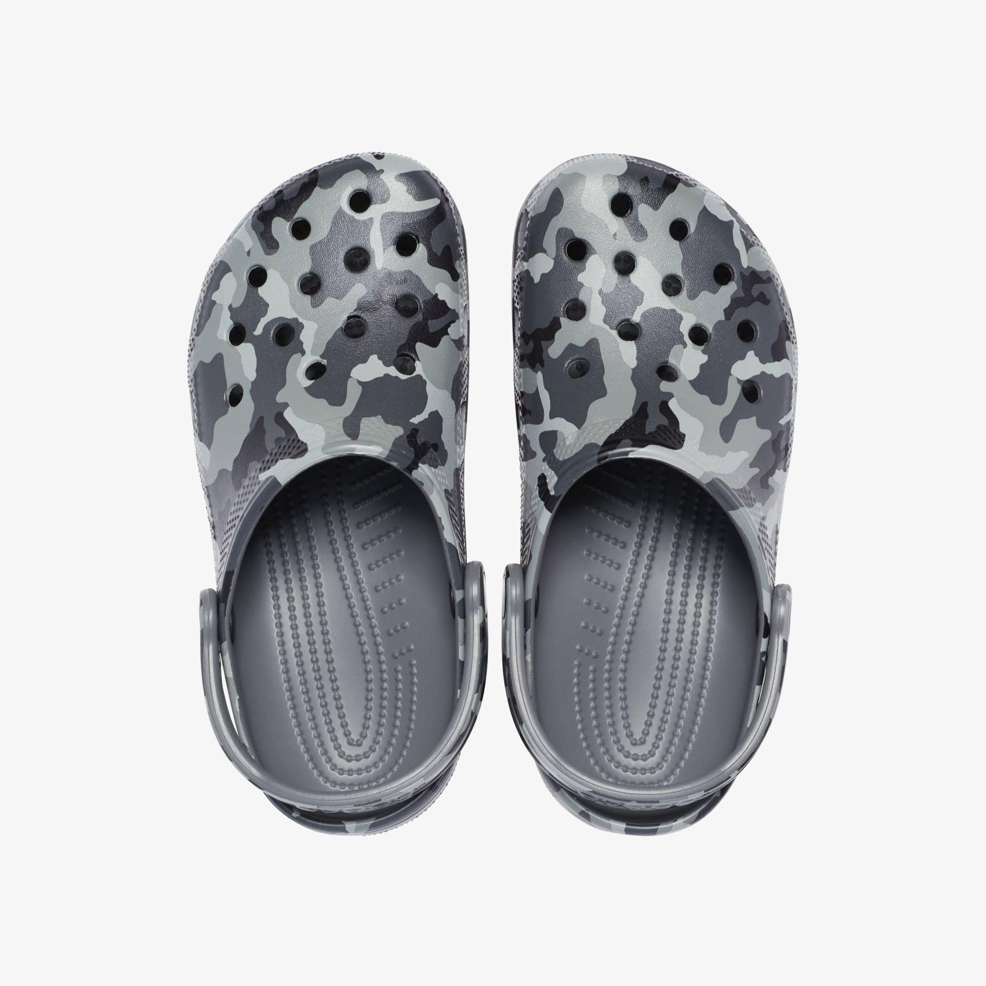 Crocs Classic Printed Camo Clog Erkek Gri Terlik