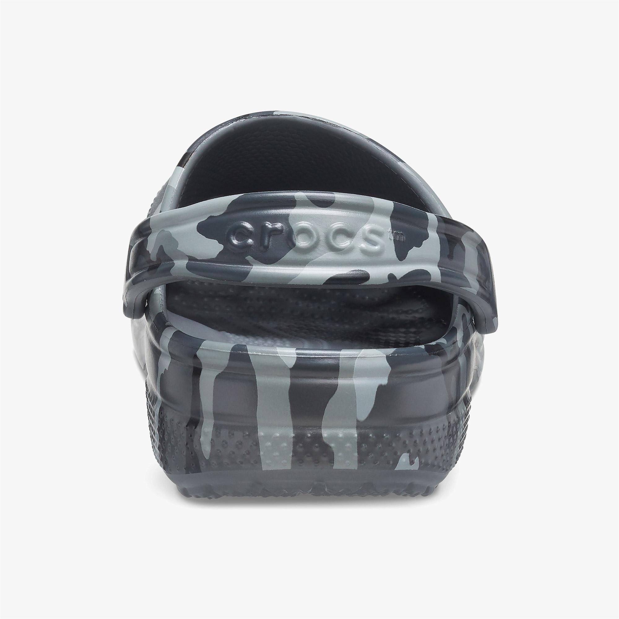 Crocs Classic Printed Camo Clog Erkek Gri Terlik
