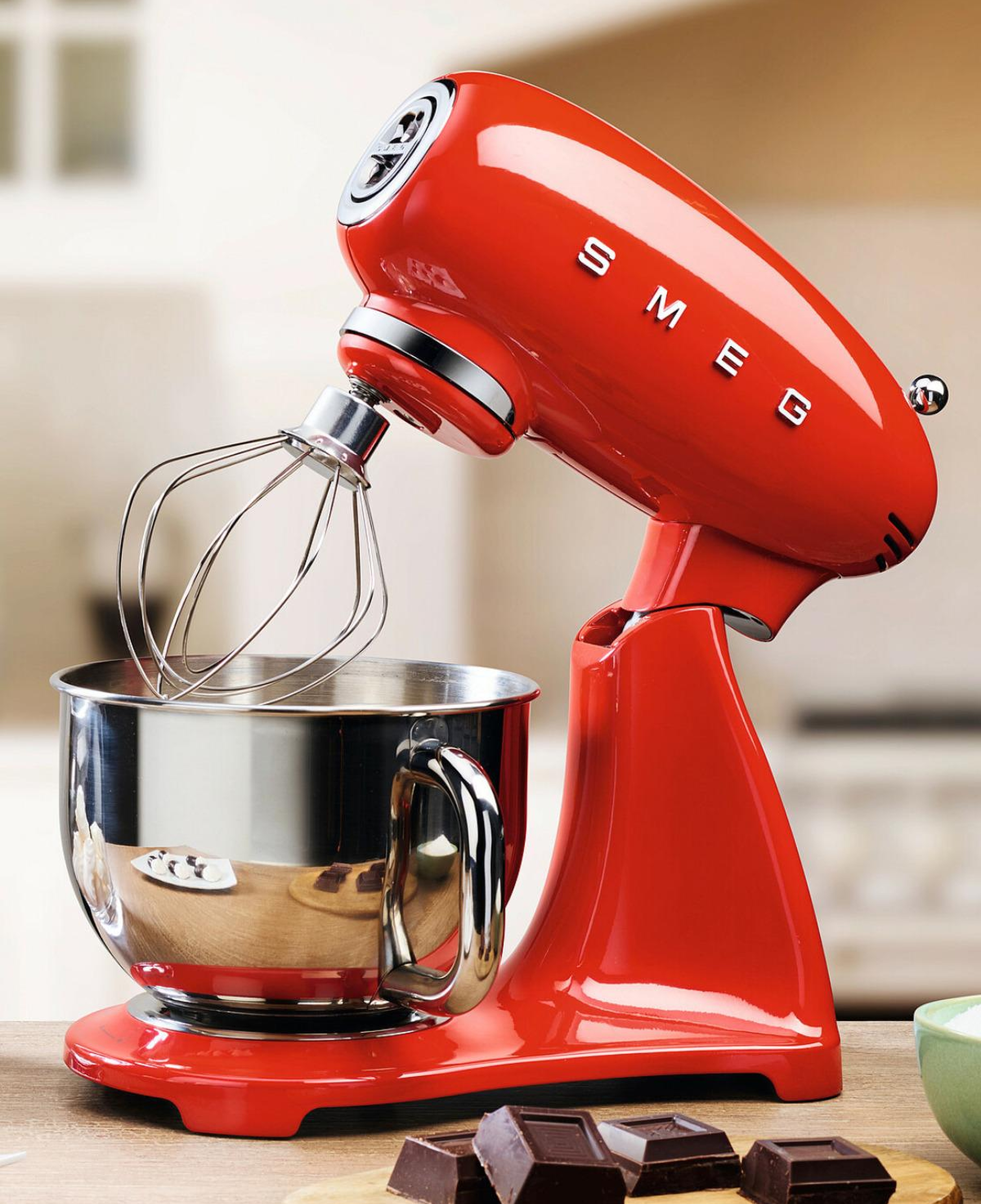 Smeg 50's Style Retro 4.8 Litre Kırmızı Stand Mikser Smf03rdeu