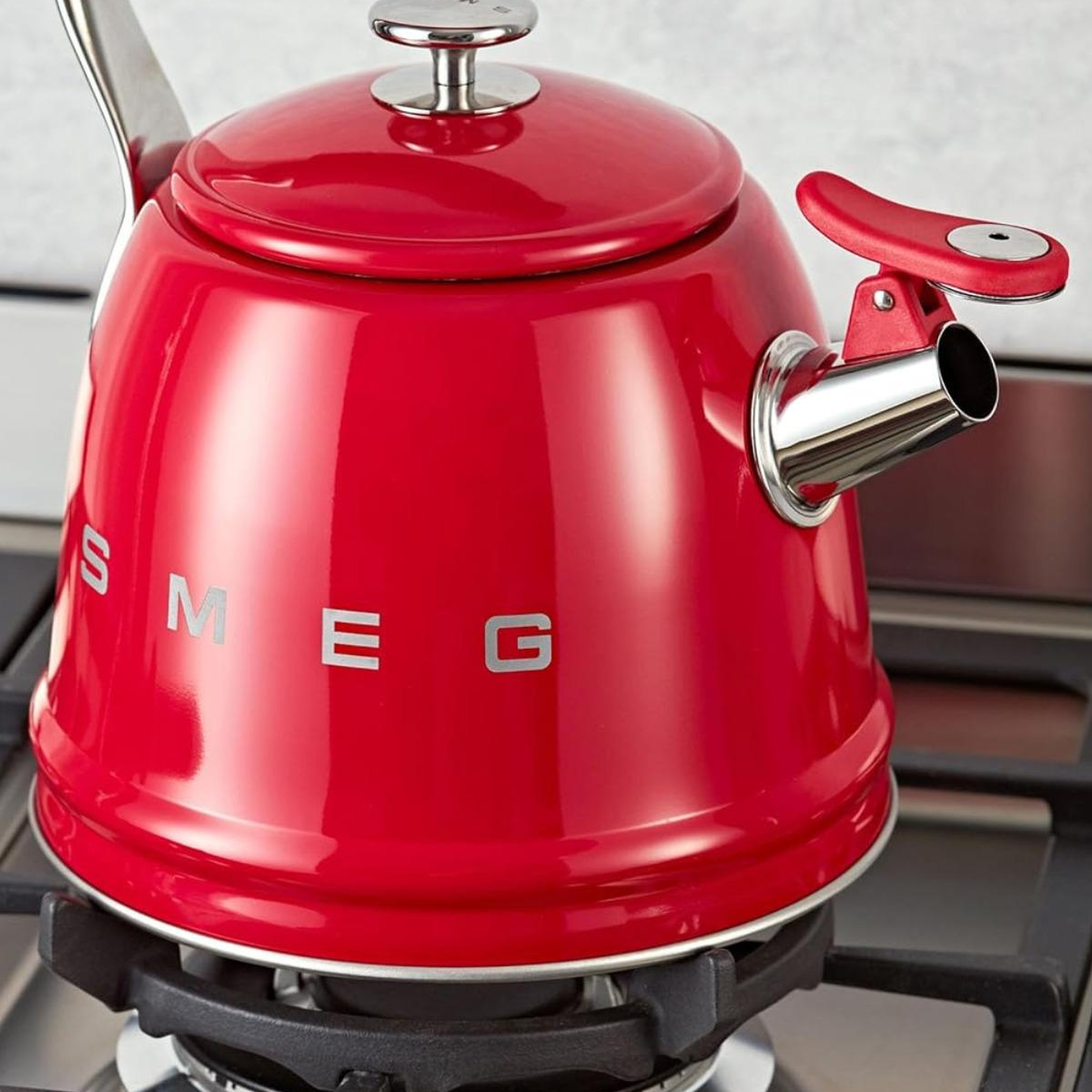 Smeg 50's Style Retro Kırmızı Kettle Cklw2001rd